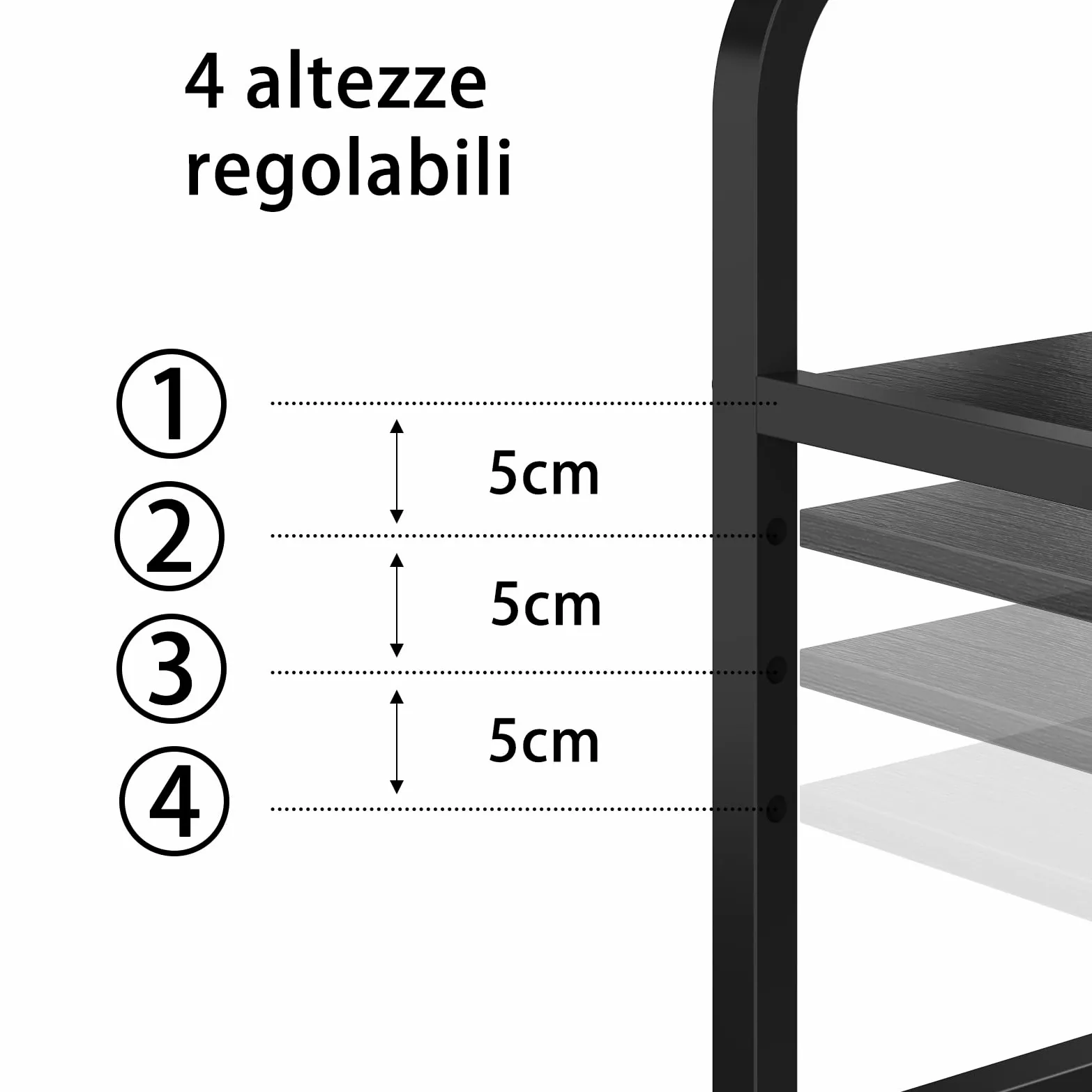 Supporto per Stampante a 3 Livelli con Prese USB e Ruote – Carrello Porta Stampante, Mobiletto da Terra, Mobile per Stampante 3D, Supporto Stampante e Tavolo per Stampante, Nero