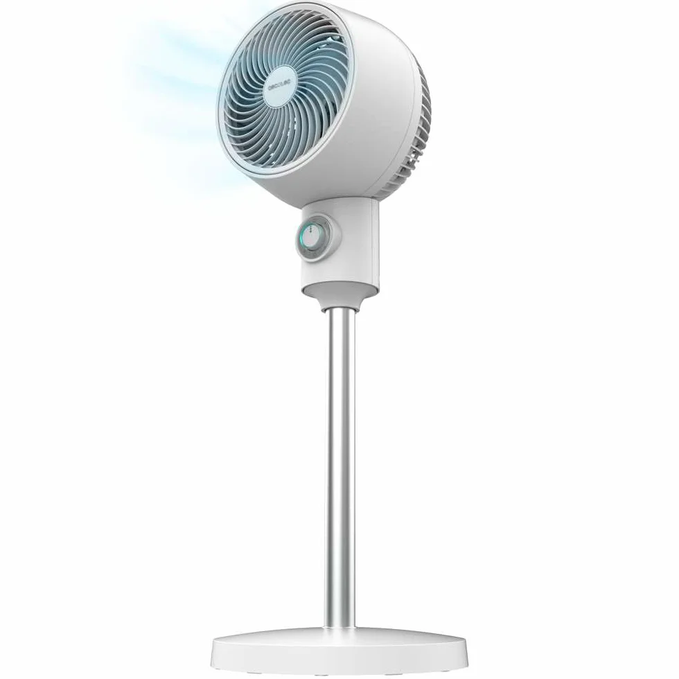 Cecotec - Ventilatore circolatore d'aria a piantana, EnergySilence 900 Cyclone. 35 W, diametro 9 pollici, oscillazione automatica, 3 velocità, inclinazione regolabile, controllo facile