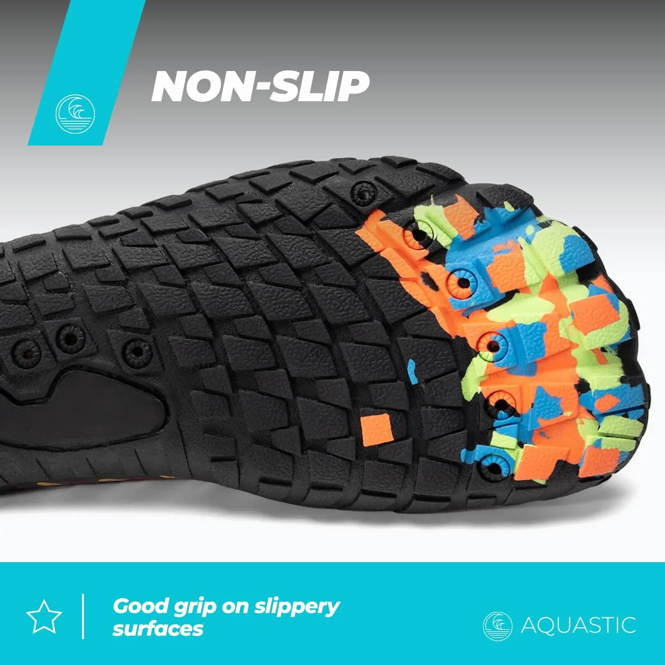 AQUASTIC Scarpe da Immersione Antiscivolo Suola Resistente Soletta Schiuma Eva 35-42 Viola Sport Acquatici Snorkeling