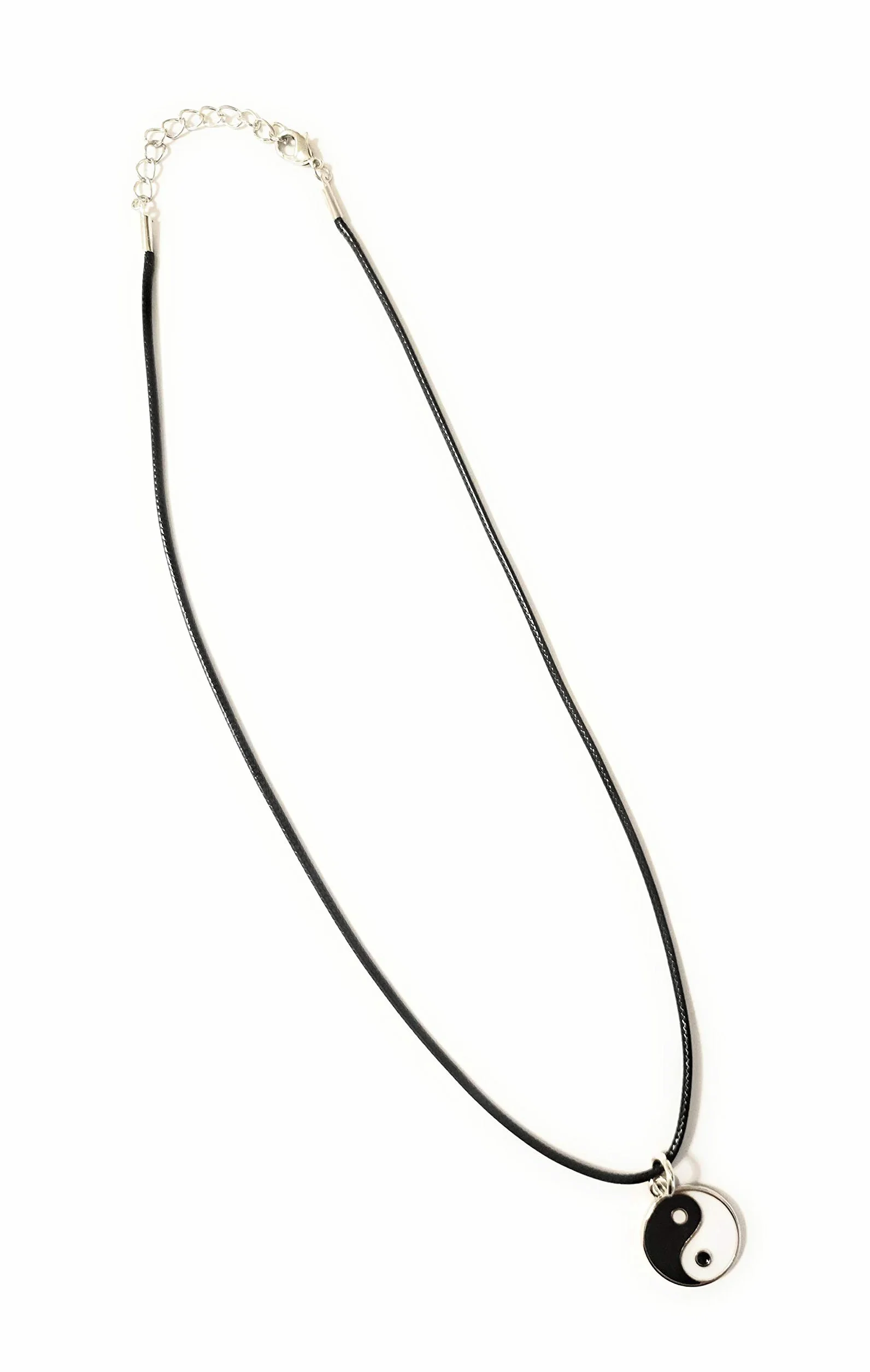Ciondolo Ying-Yang collana pelle