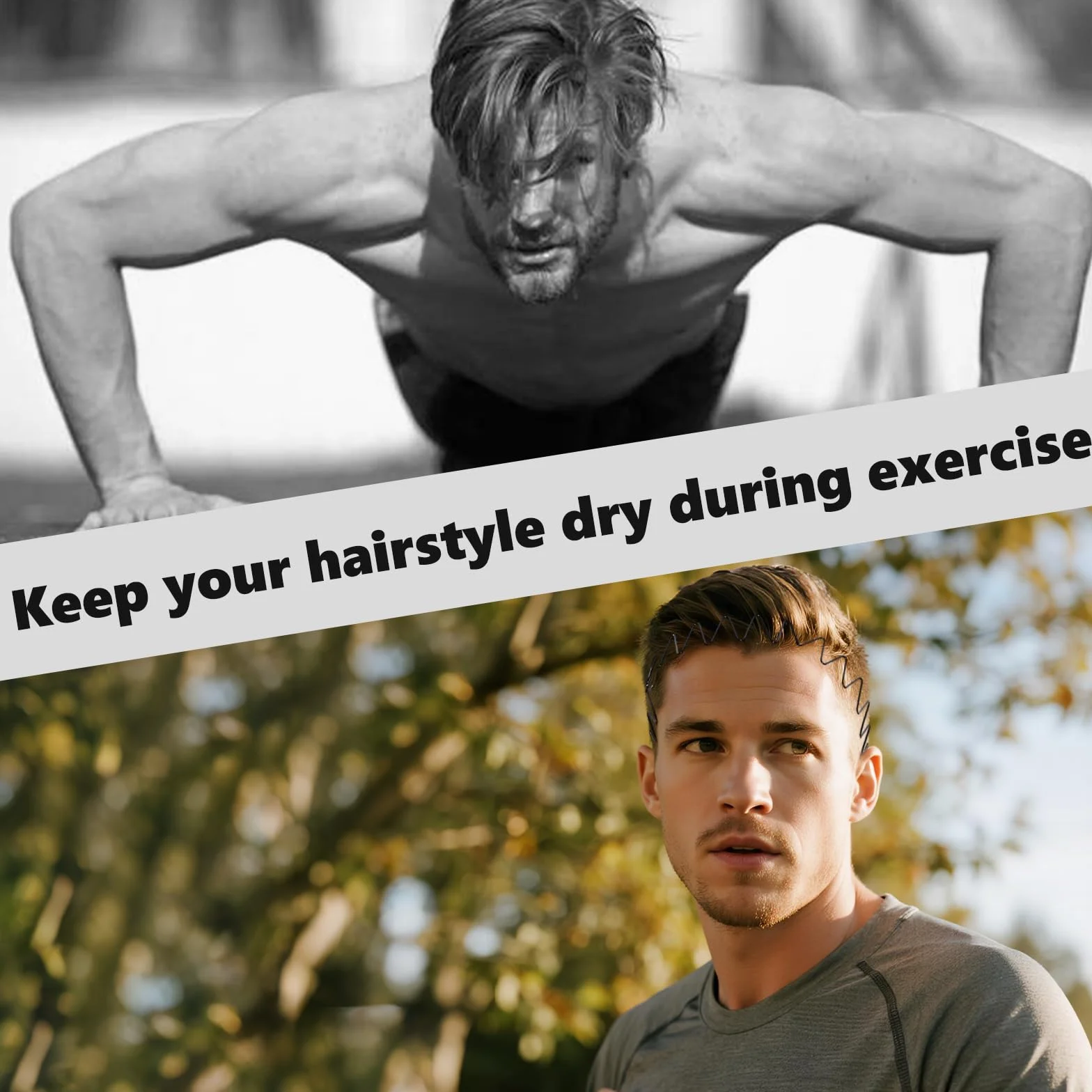 Cerchietti per Capelli 6 Pezzi, Antiscivolo Cerchietto Uomo Donna per Sport Yoga Trucco
