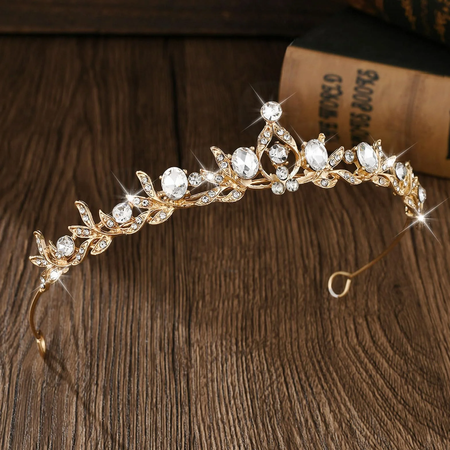 Tiara Corona di Cristallo con Strass Regina Corone Donna Diadema Sposa Coroncina Principessa