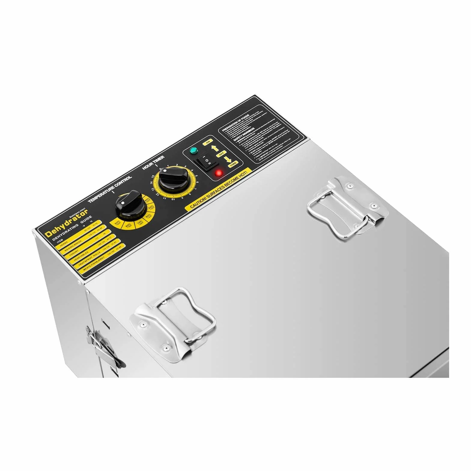 Royal Catering Essiccatore per Alimenti Professionale Disidratatore Frutta e Verdure RCDA-1000/59S (1.000 W, 10 ripiani, 230 V, Acciaio Inox)
