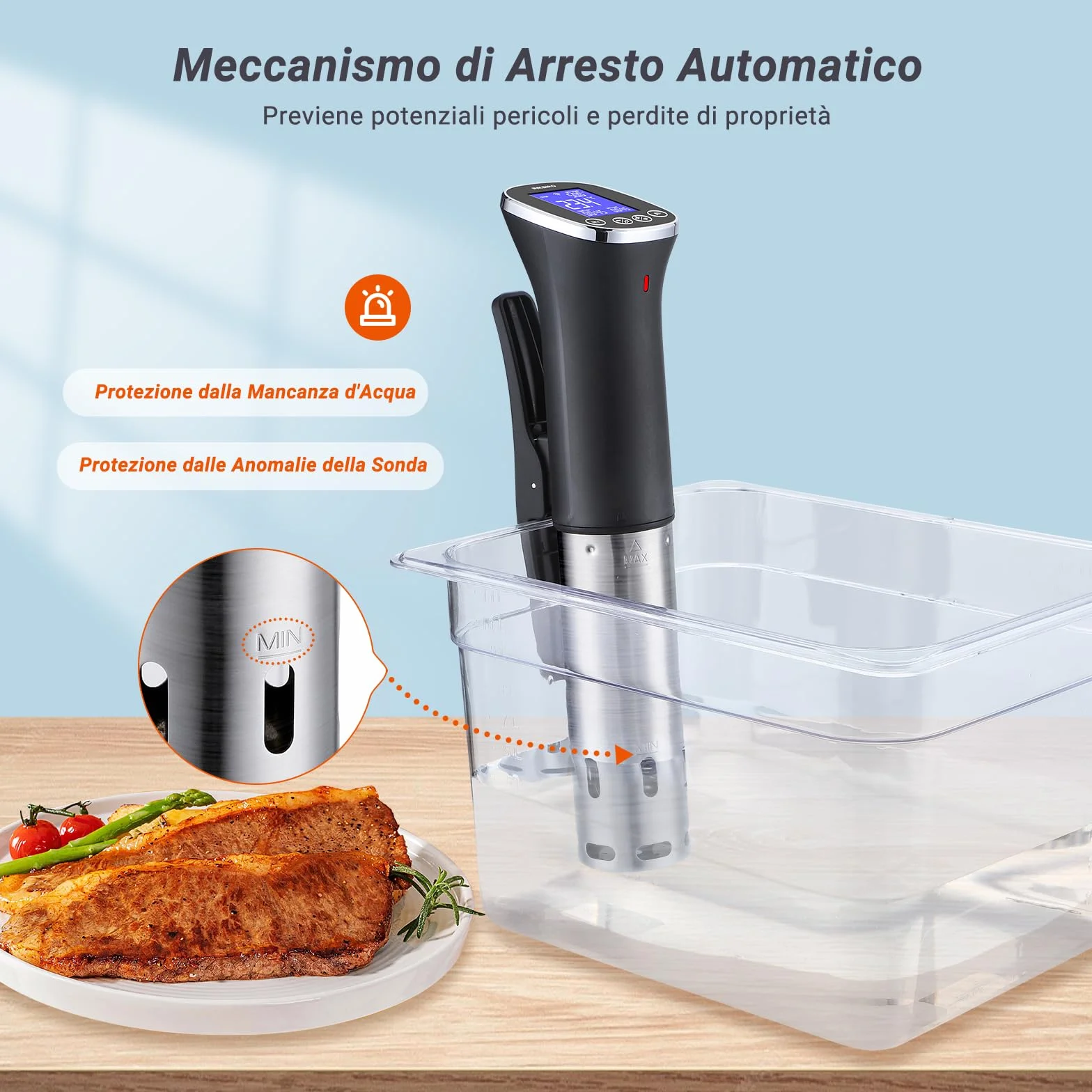 INKBIRD ISV-300W Wifi Sous Vide Roner 1000W IPX7 0-90°C