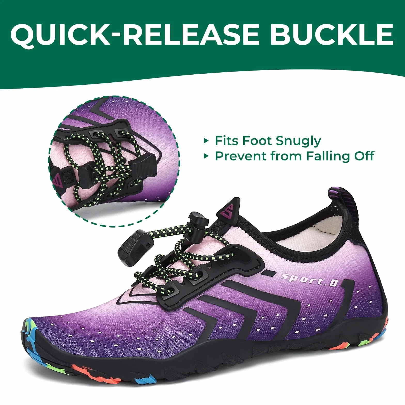 SAGUARO Scarpe da Scoglio Bambino Bambina Antiscivolo Acqua Nuoto Gr 24-36 EU