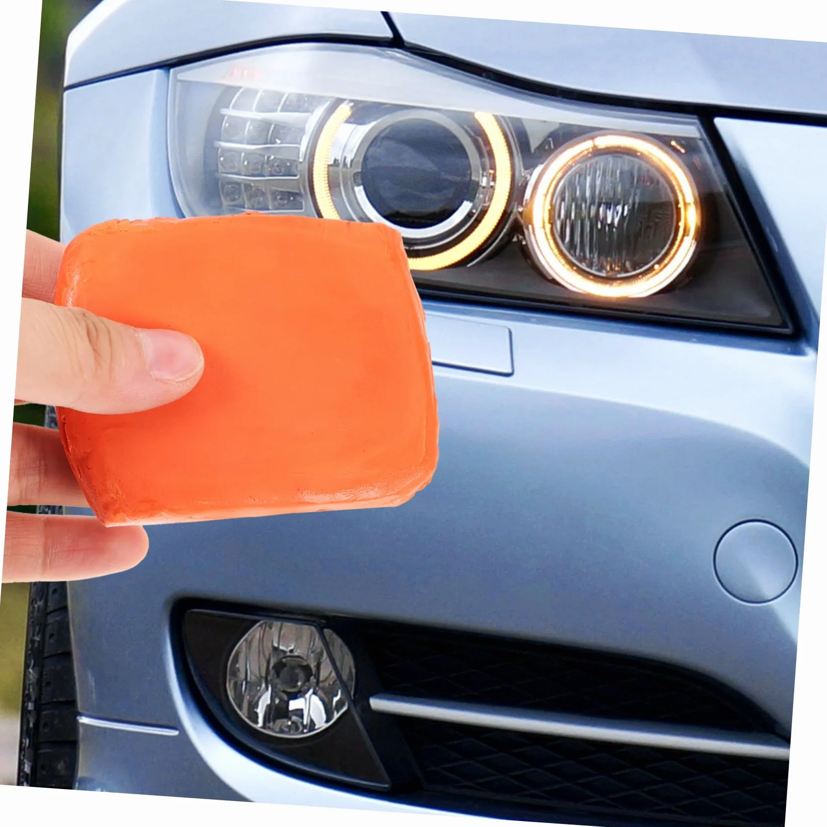 5 Set Dell'autolavaggio Argilla Sfregamento Plastilina Macchine Clay Block per I Dettagli Dell'auto Prodotti per La Pulizia Dell'auto Gomma da Cancellare Arancia 4 Pezzi*5