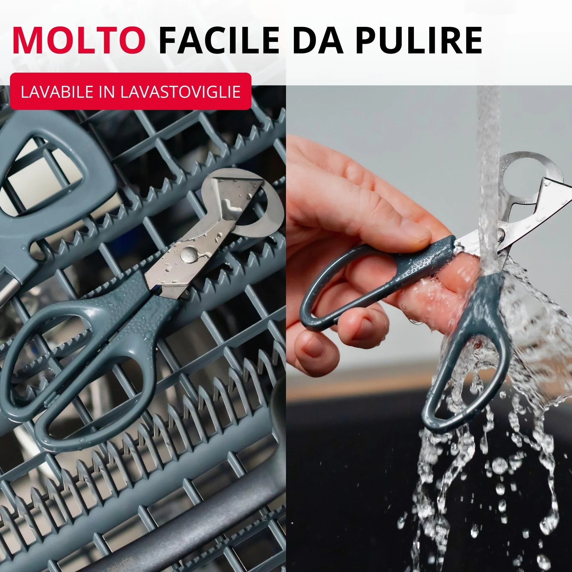 Westmark Forbici per Uova di Quaglia 1 Pezzo, Forbici da cucina per uova di quaglia, Apri guscio d'uovo in acciaio inossidabile preciso, Nero/argento
