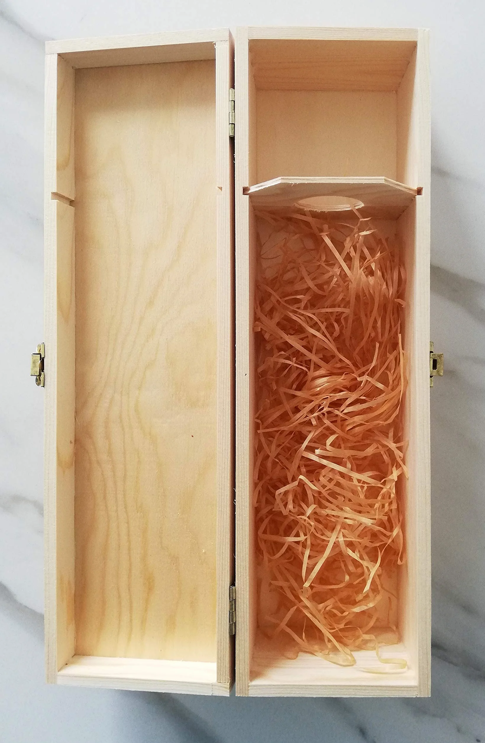Porta Bottiglie Vino Guizzo Creart Made in Italy Scatola Legno 35.4x10.4x9.5 cm
