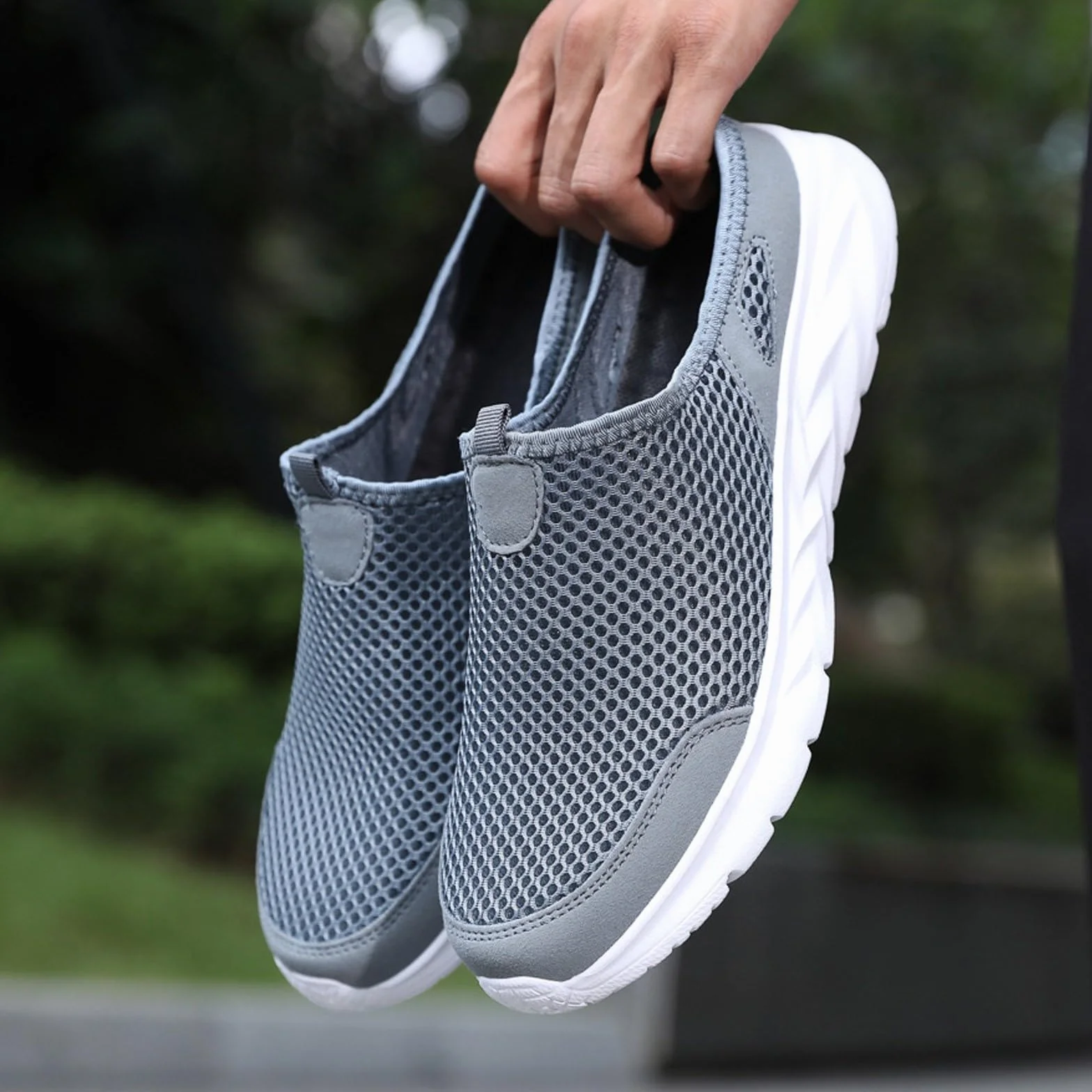 Ciabatte Ortopediche Uomo Scarpe Camminata Slip On Estive Pantofole Antiscivolo Chiuse Scarpe con Plantare Estraibile Comode Morbido Traspiranti Sneakers Uomo Leggere Casa Outdoor Jogging