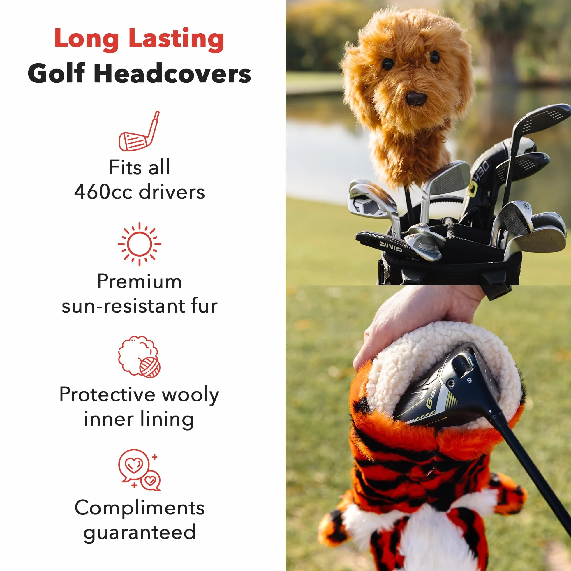 Daphnes Cats & Dogs Series Driver Headcovers