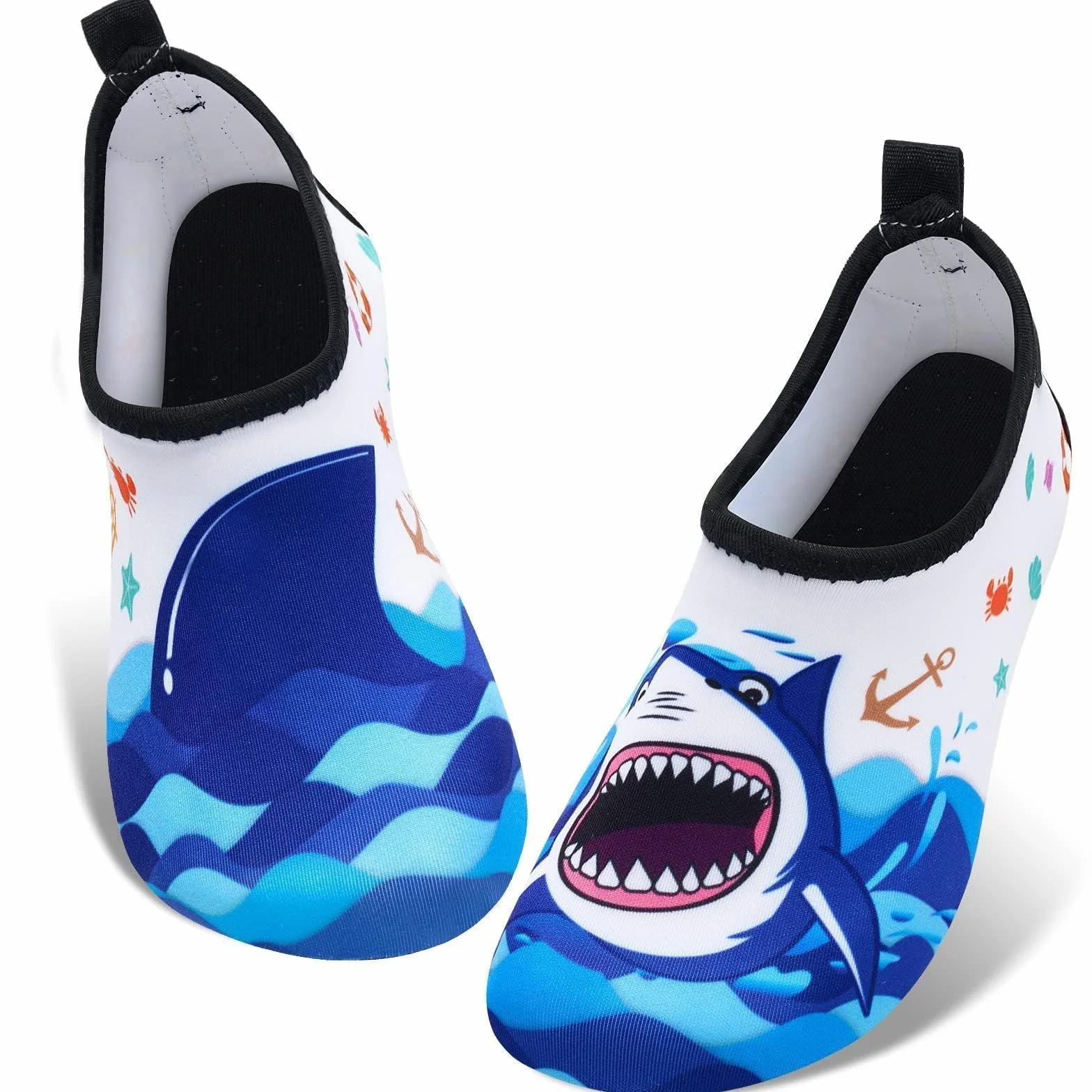 Scarpe da Acqua per Bambini Scarpe da Nuoto Scarpe da Scoglio Ragazzo Mare Spiaggia Squalo
