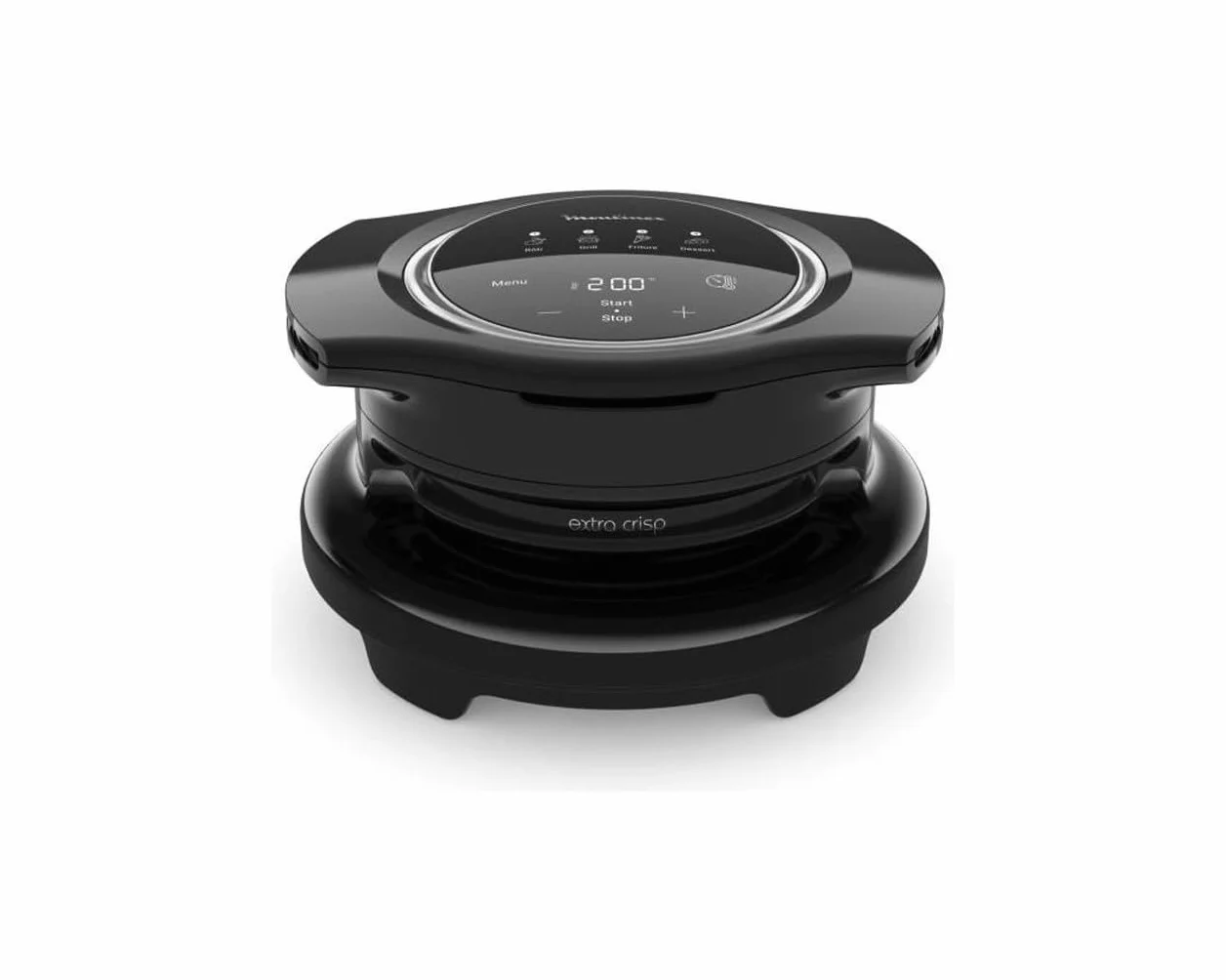 Moulinex EZ1508 Extra Crisp Lid, Airfryer Technology, 70-200°C, Black Plastic
