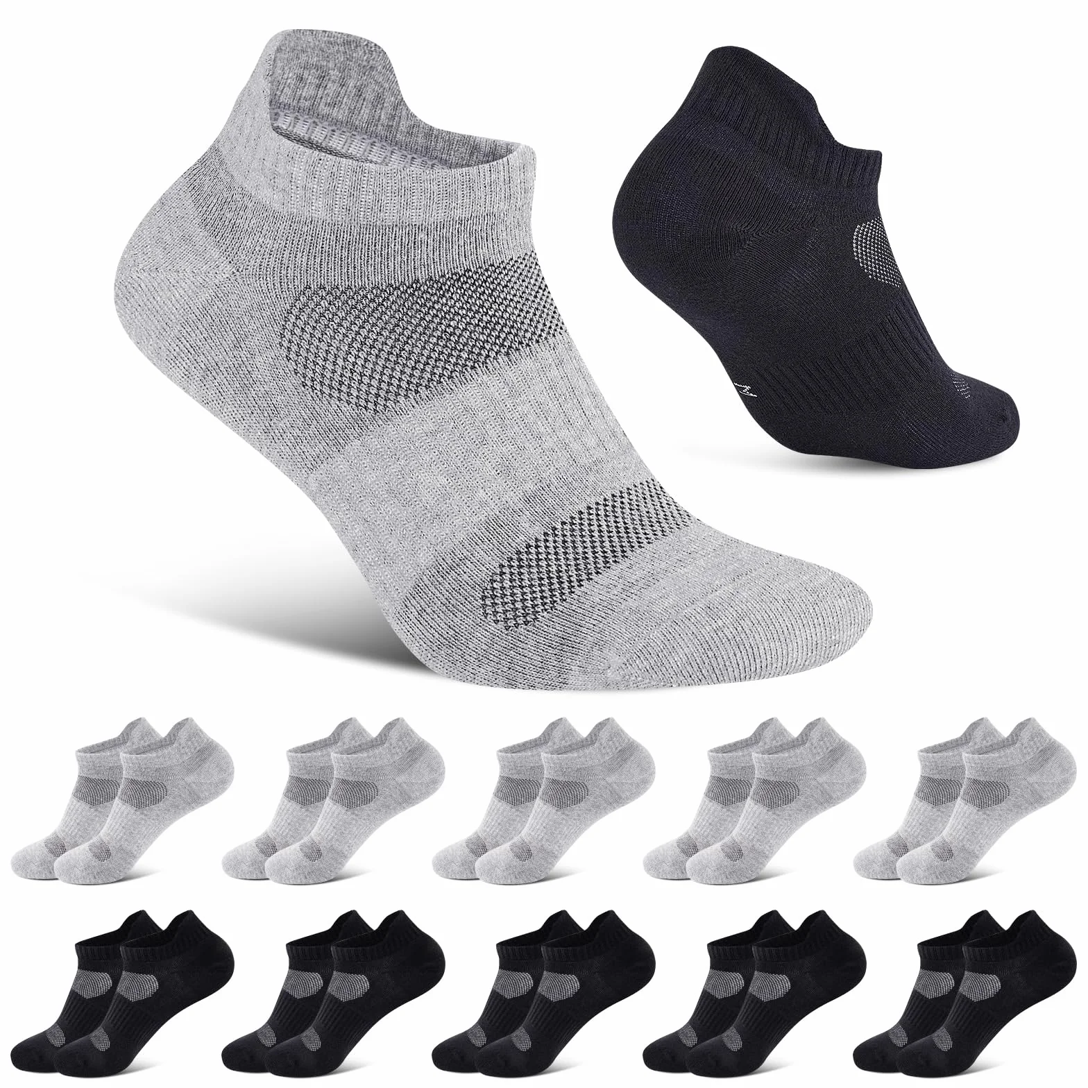 Niorasen Calzini Uomo 10 Pares Traspirante Cotone Estive