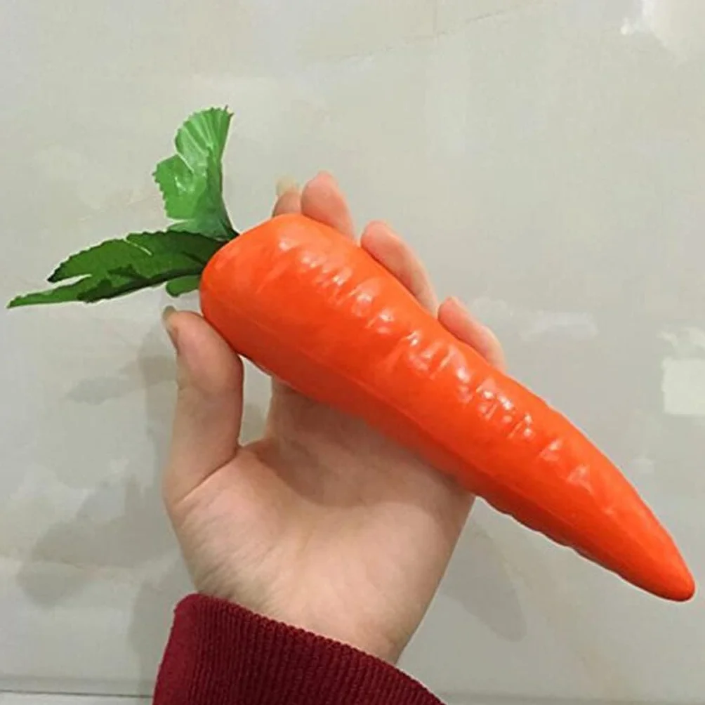 sztuczne marchewki ozdobne plastikowe pomarańczowe dekoracja do domu
