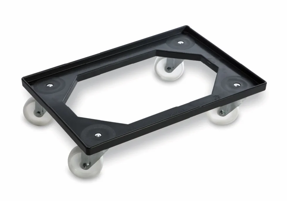 Carrello Per Cassette Portaimpasto Box Service In Plastica Abs cm.60X40 art.1870/ABS Con Ruote