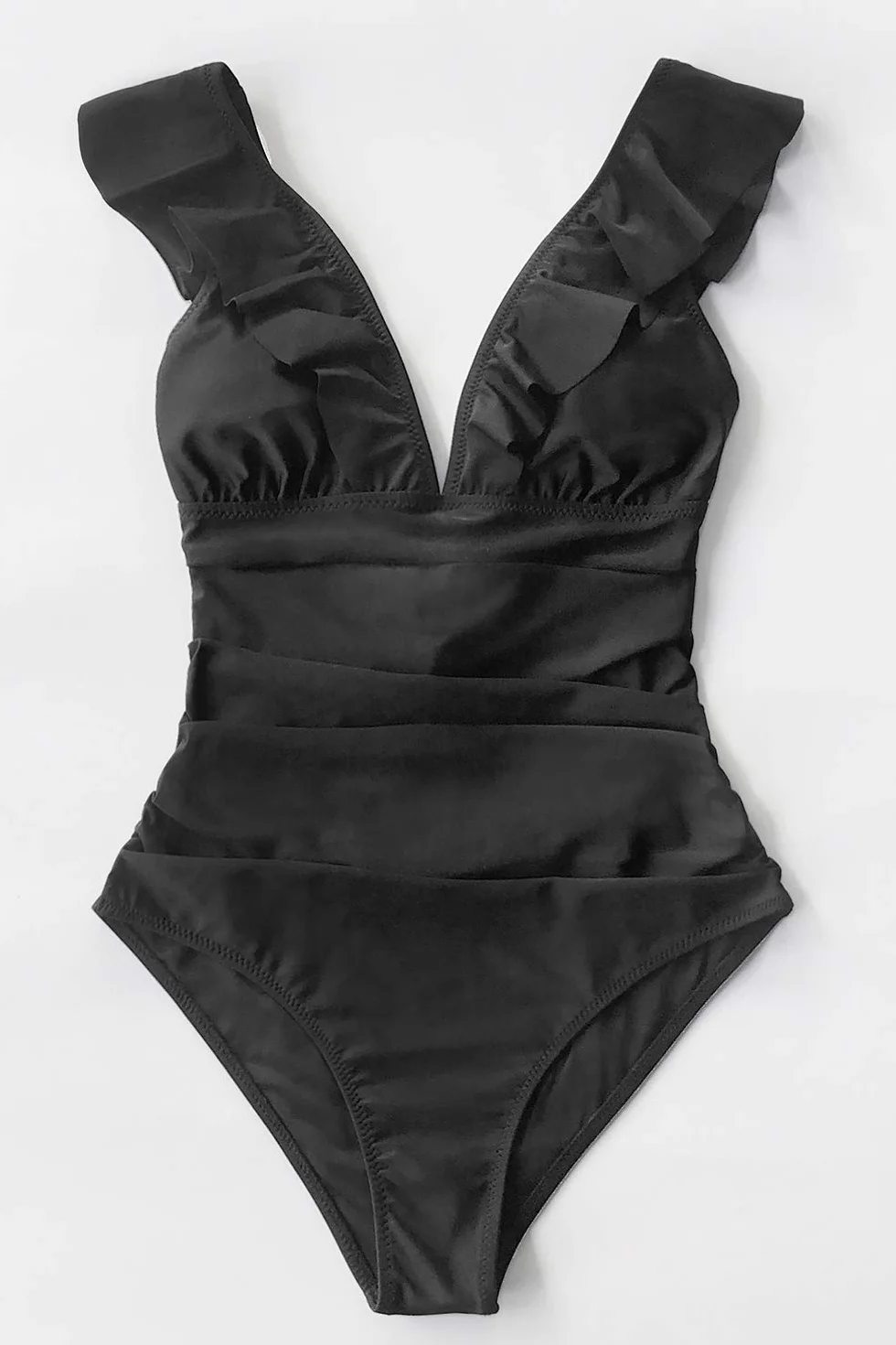 CUPSHE Costume da Bagno Intero da Donna con Scollo a V e Scollo a V