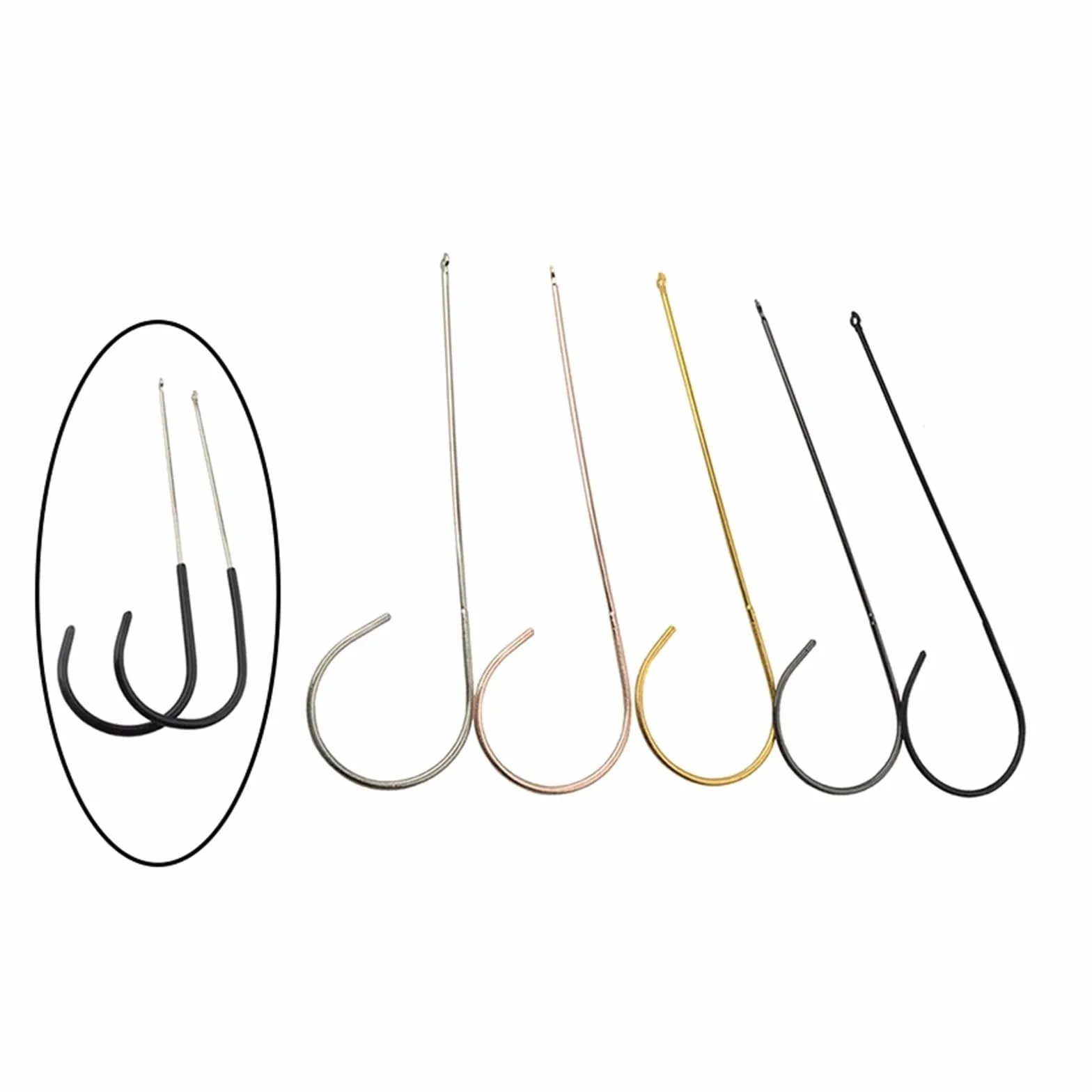 Occhiali da vista in metallo con punta in silicone, aste for occhiali da sole, accessori di ricambio 1 paio