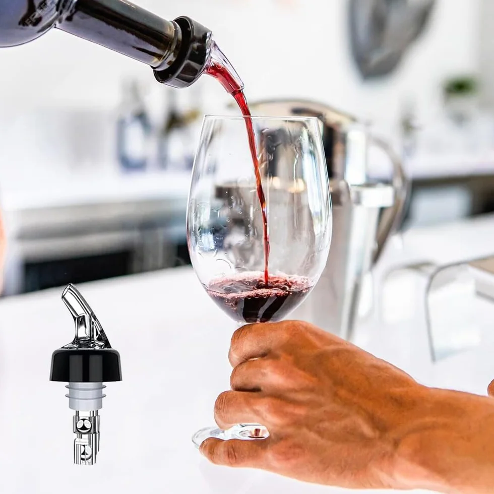 Dosatore per bar 6 beccucci da 6 cl, porzionatore automatico per bottiglie cocktail in plastica