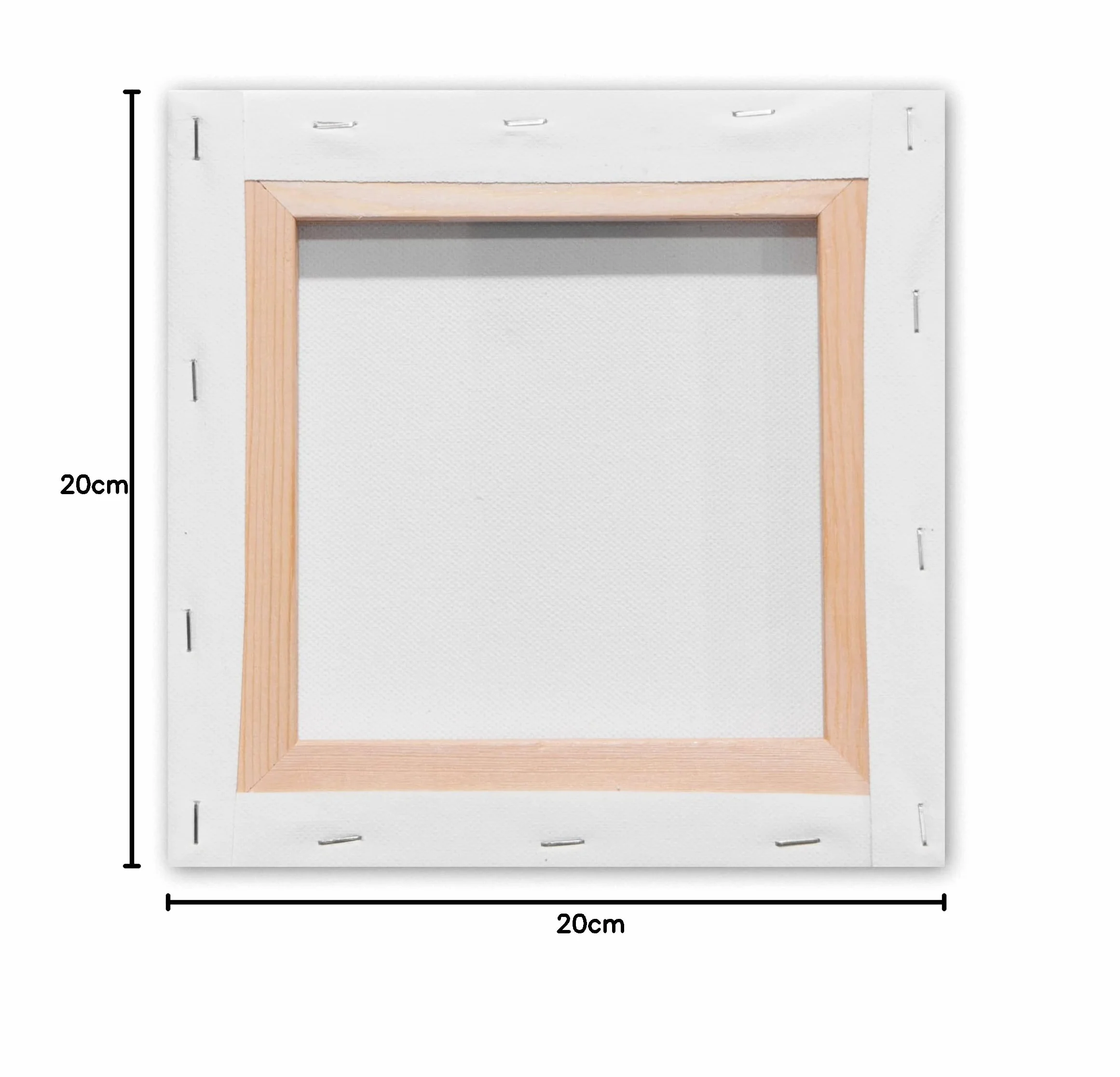 Kangaro K-810021 - Tela bianca, 20 x 20 cm