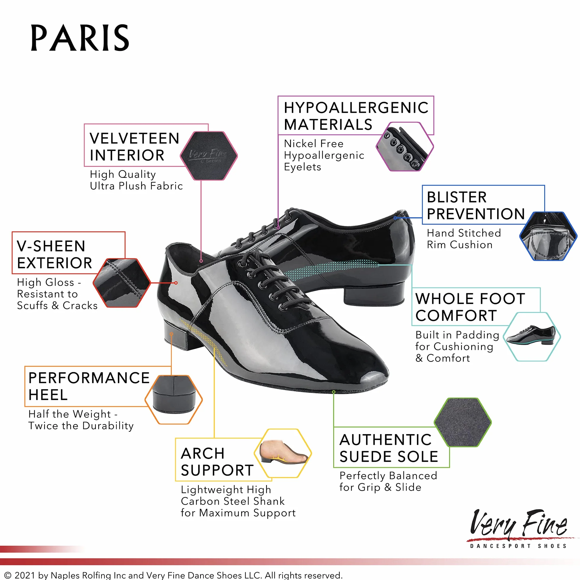 Very Fine Shoes Paris Scarpe da Ballo Uomo