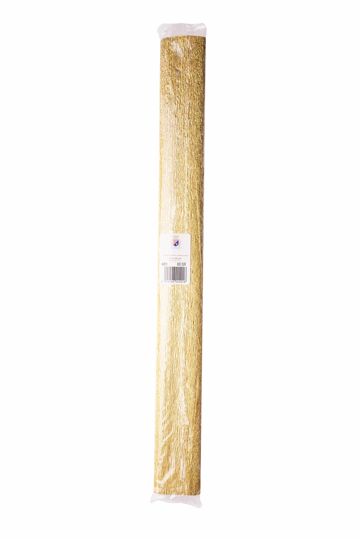 ROTOLO CARTA CRESPA METAL MT 1,5 GR.60 ORO