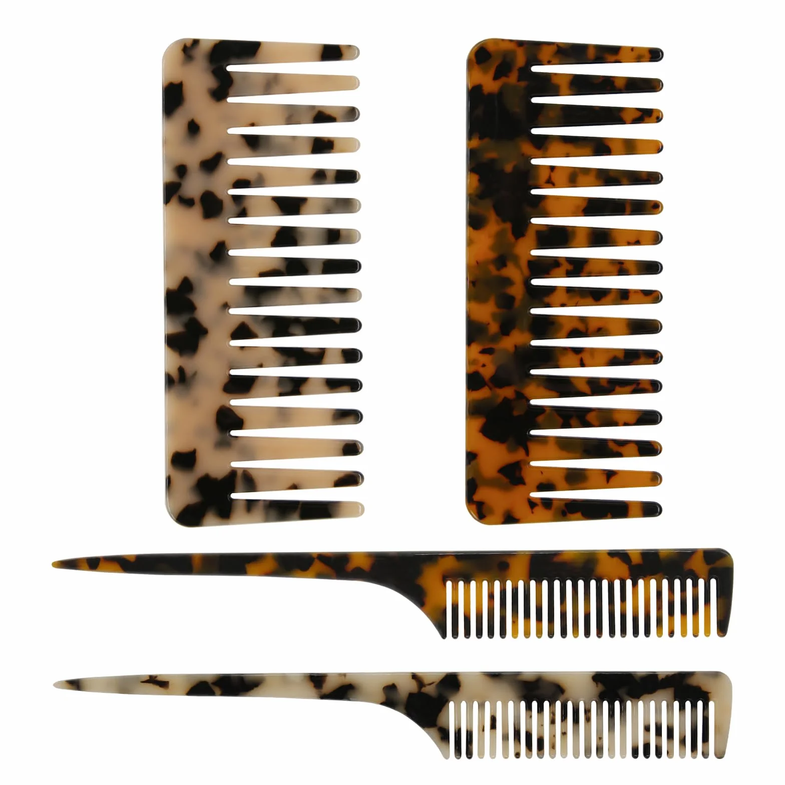 Pettini per capelli in tartaruga a coda di topo per styling e volume alle radici