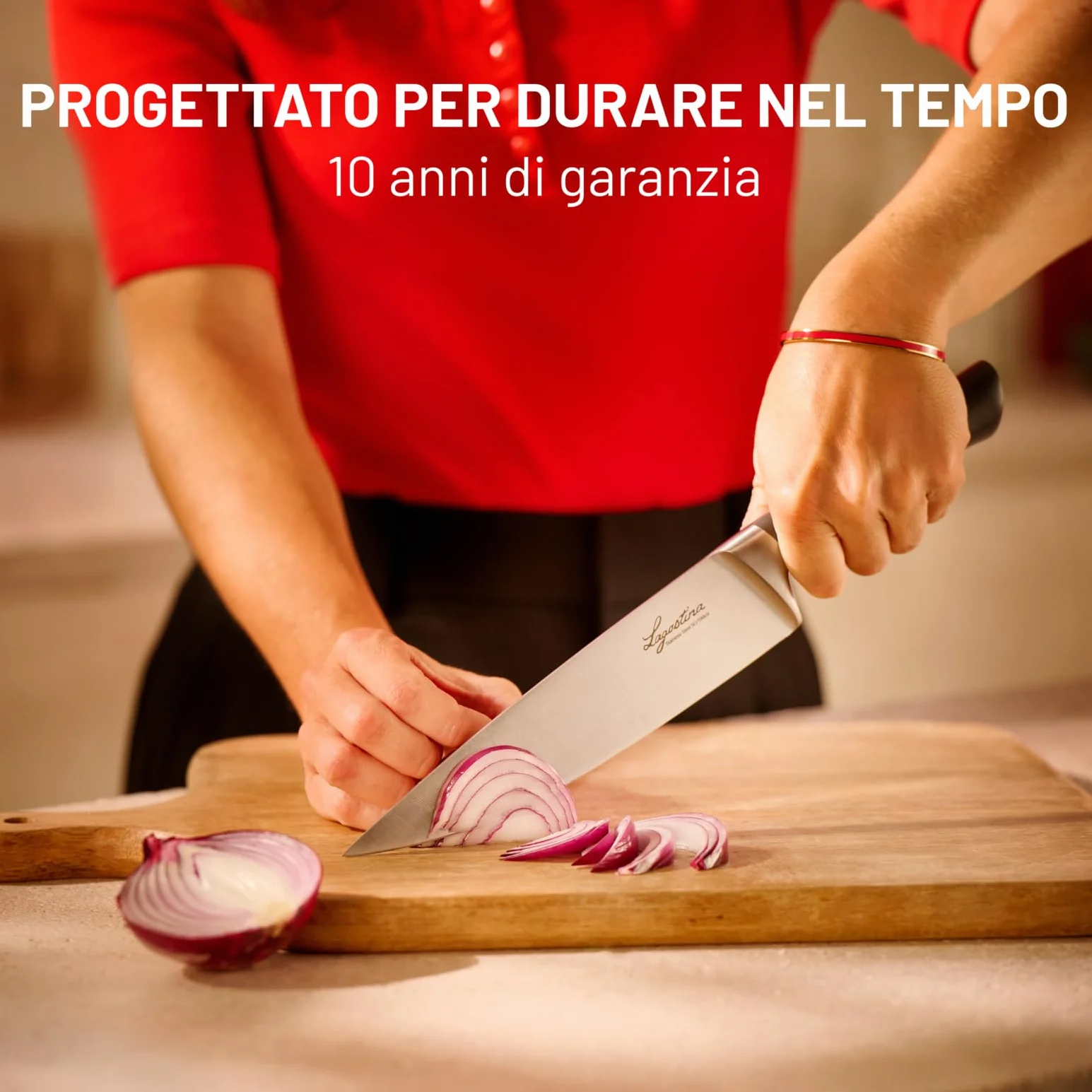 Lagostina Virtuoso Coltello da Chef 20cm Acciaio Inox Lama