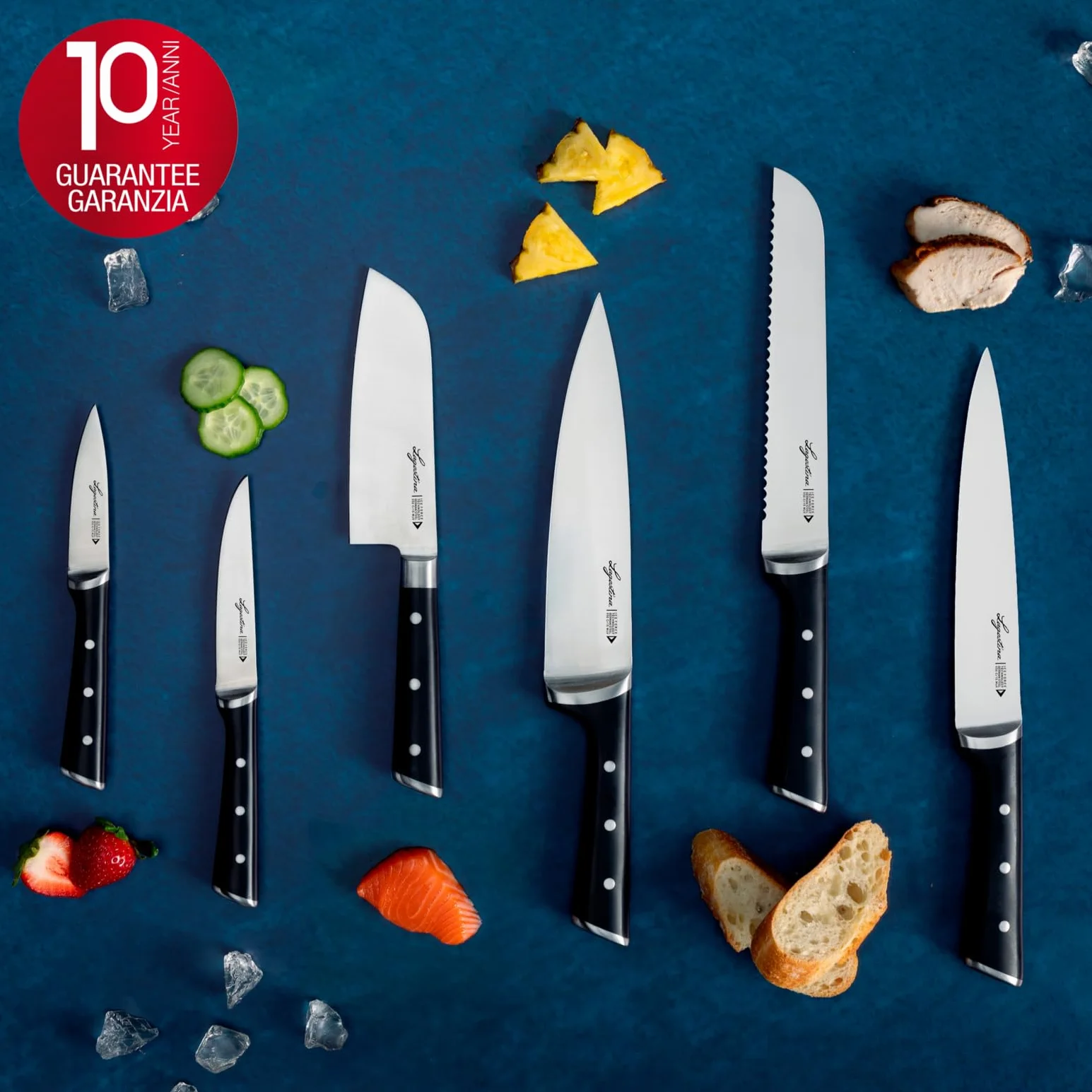Lagostina Iceforce Coltello da Chef 20 cm Acciaio Inox Lama Raffreddata