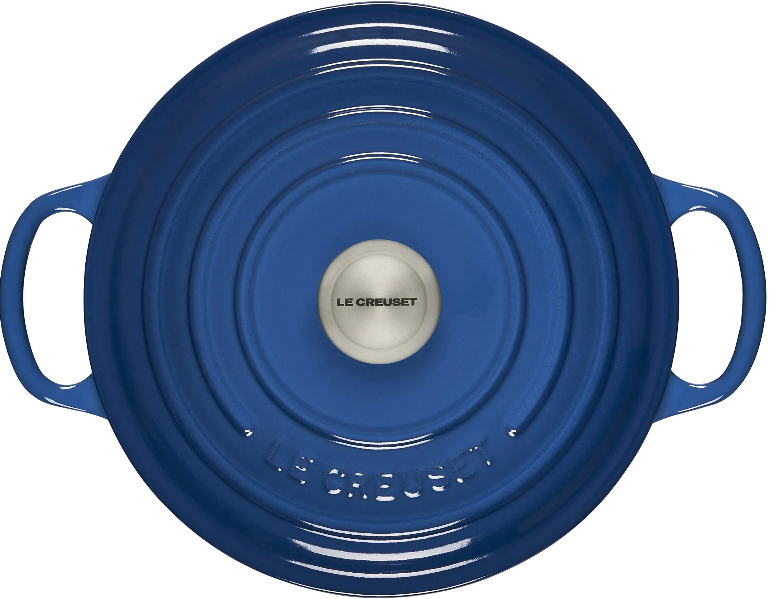Le Creuset Casseruola Evolution in Ghisa con Coperchio, 22 cm, Blu Marsiglia