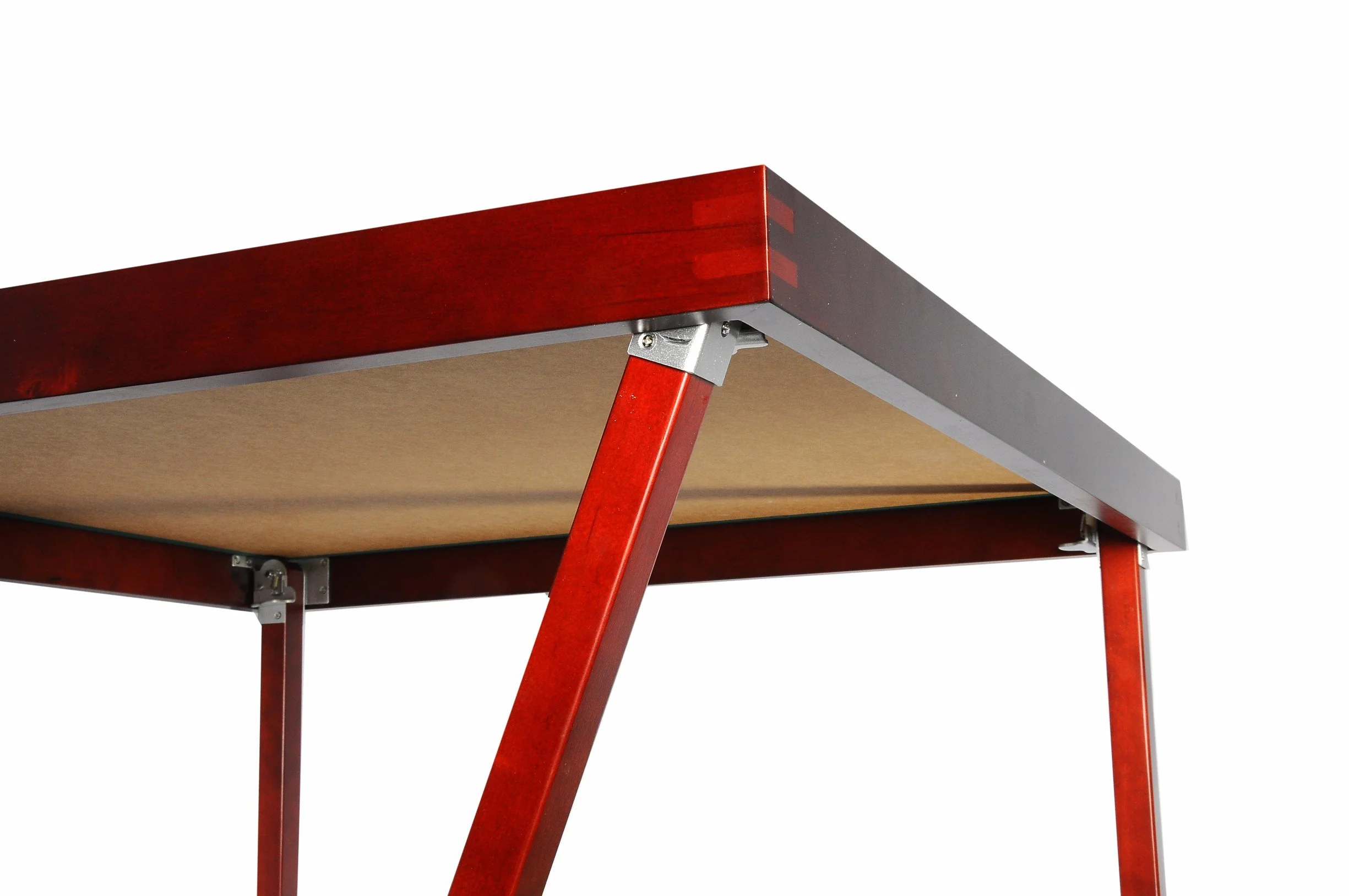 Engelhart - 390503 - Tavolo da Gioco in Legno Pieghevole per Bridge/Poker - Piano da Gioco in Feltro (79 cm x 79 cm)
