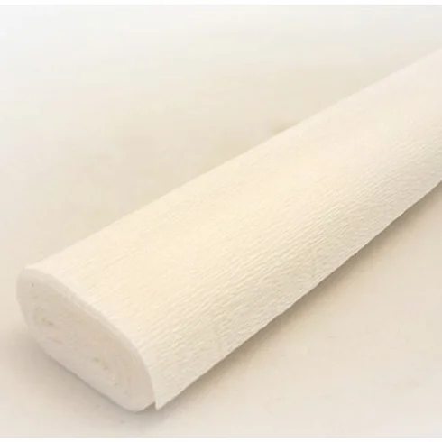 Rotolo di carta crespa 50 x 250 cm 140 g Bianco 900