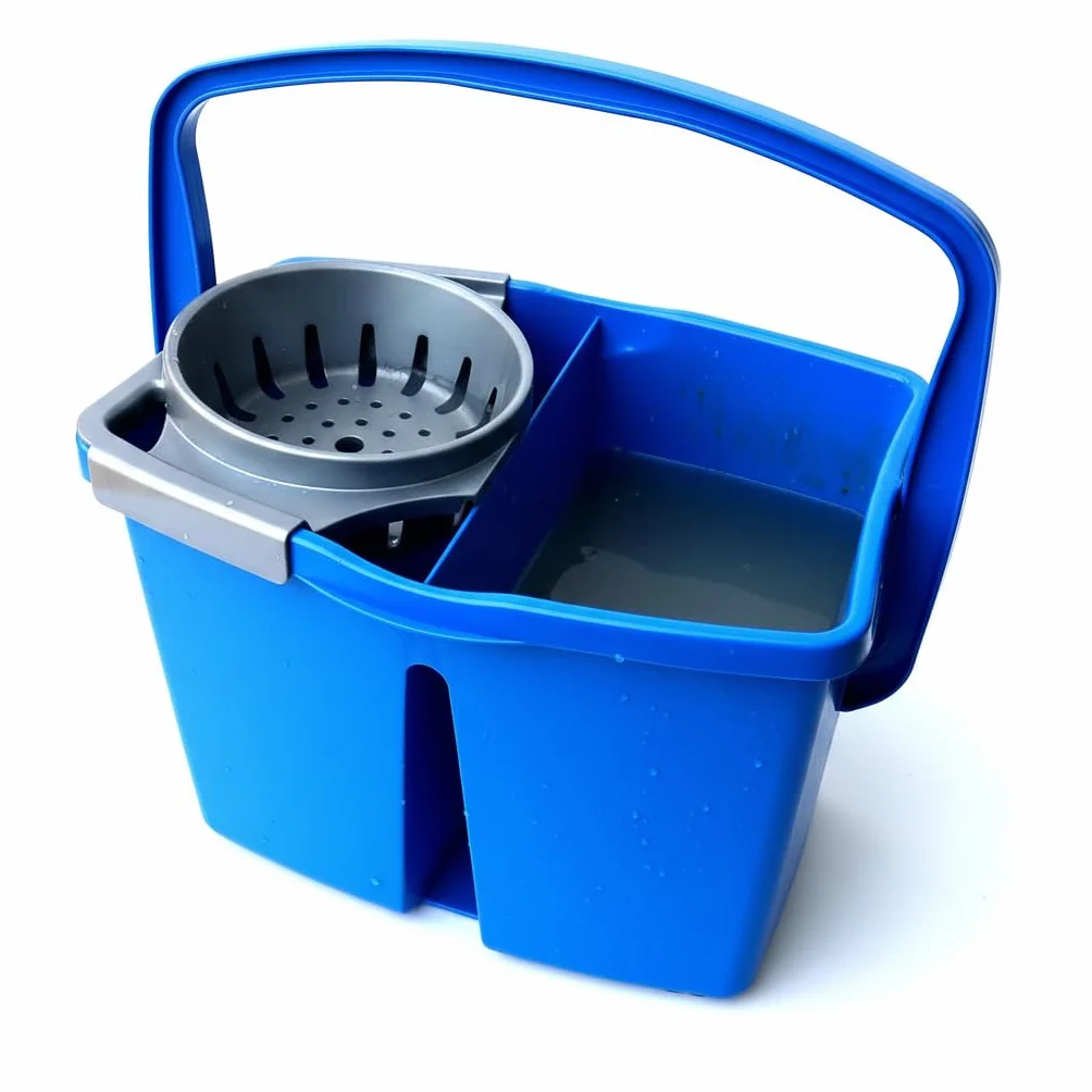 Fercasashop® - secchio doppia vasca con strizzatore 14lt. 2 Vasche da 7 litri con Strizzatore Per Pulizia Casa, Ufficio, Uso Professionale