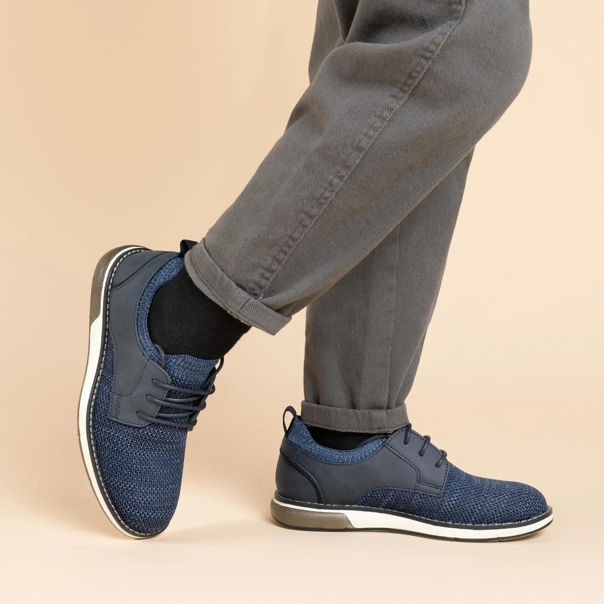 Bruno Marc Scarpe Basse con Lacci per Ragazzi, Traspiranti, in Tessuto a Maglia Oxford, per Feste di Nozze