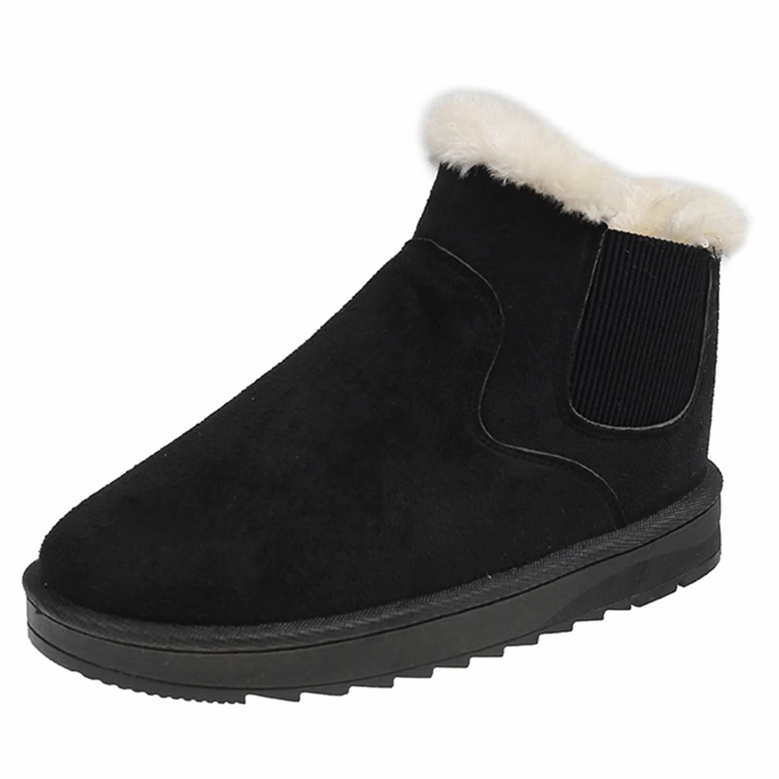 Scarpe invernali da donna gambo corto foderate calde antiscivolo basse