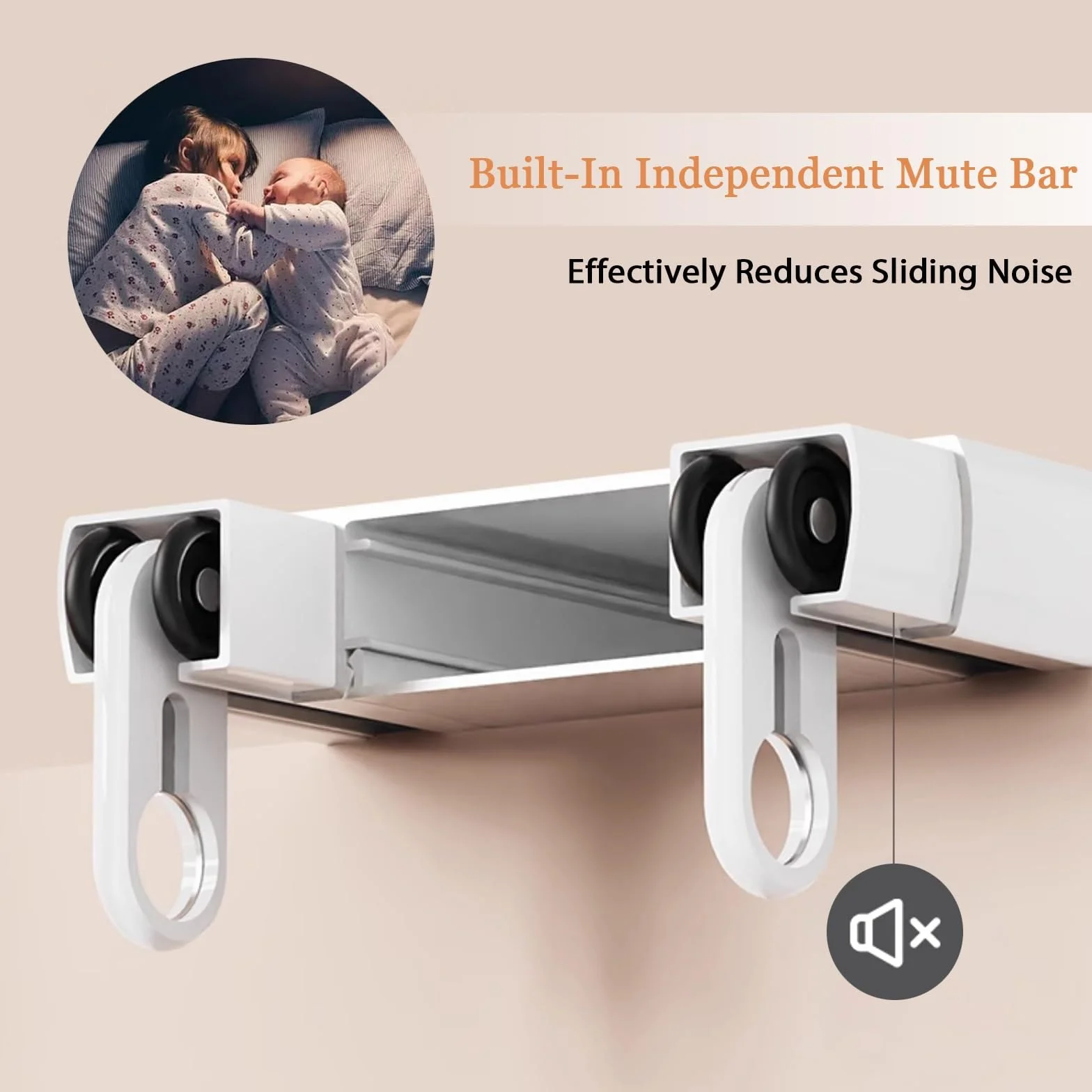 Binario per Tende A Doppia Fila Binario Tende Soffitto Scorrevole Ultra-Smooth con Rulli Silenziosi per Stanze Camper Tende da Doccia Camere da Letto E Finestre(Bianco,4.0m)