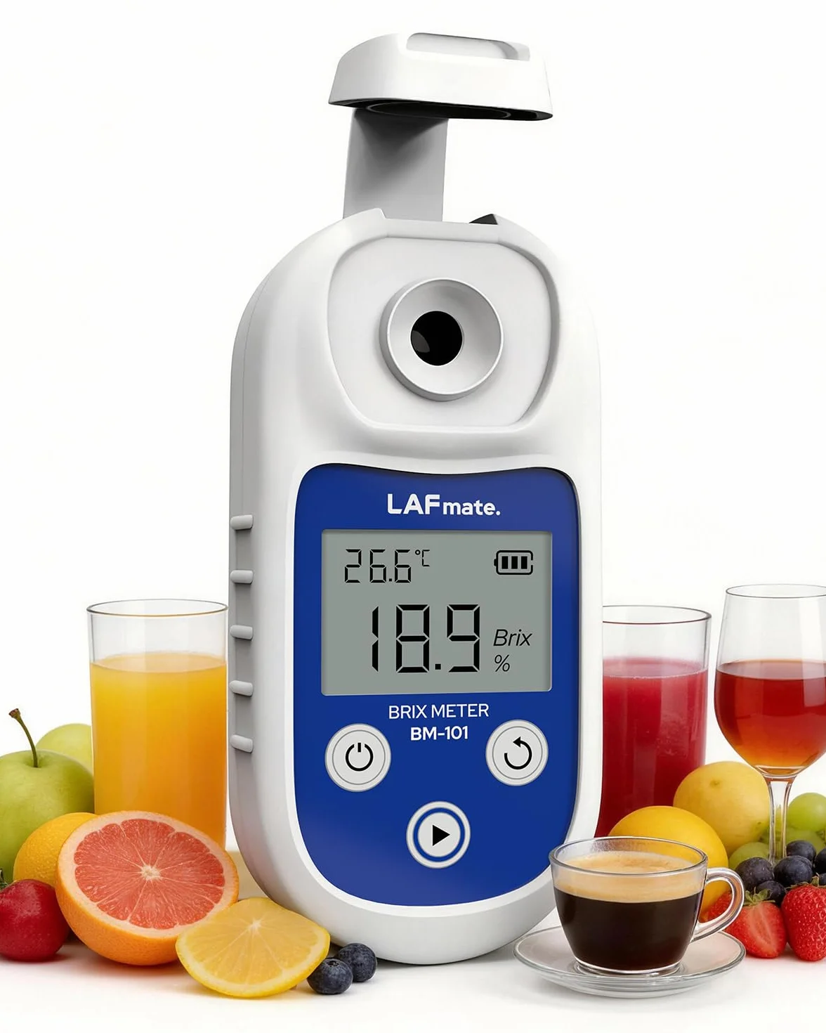 Rifrattometro Digitale 0-55% ±0,2% BM101 Brix con ATC IP65
