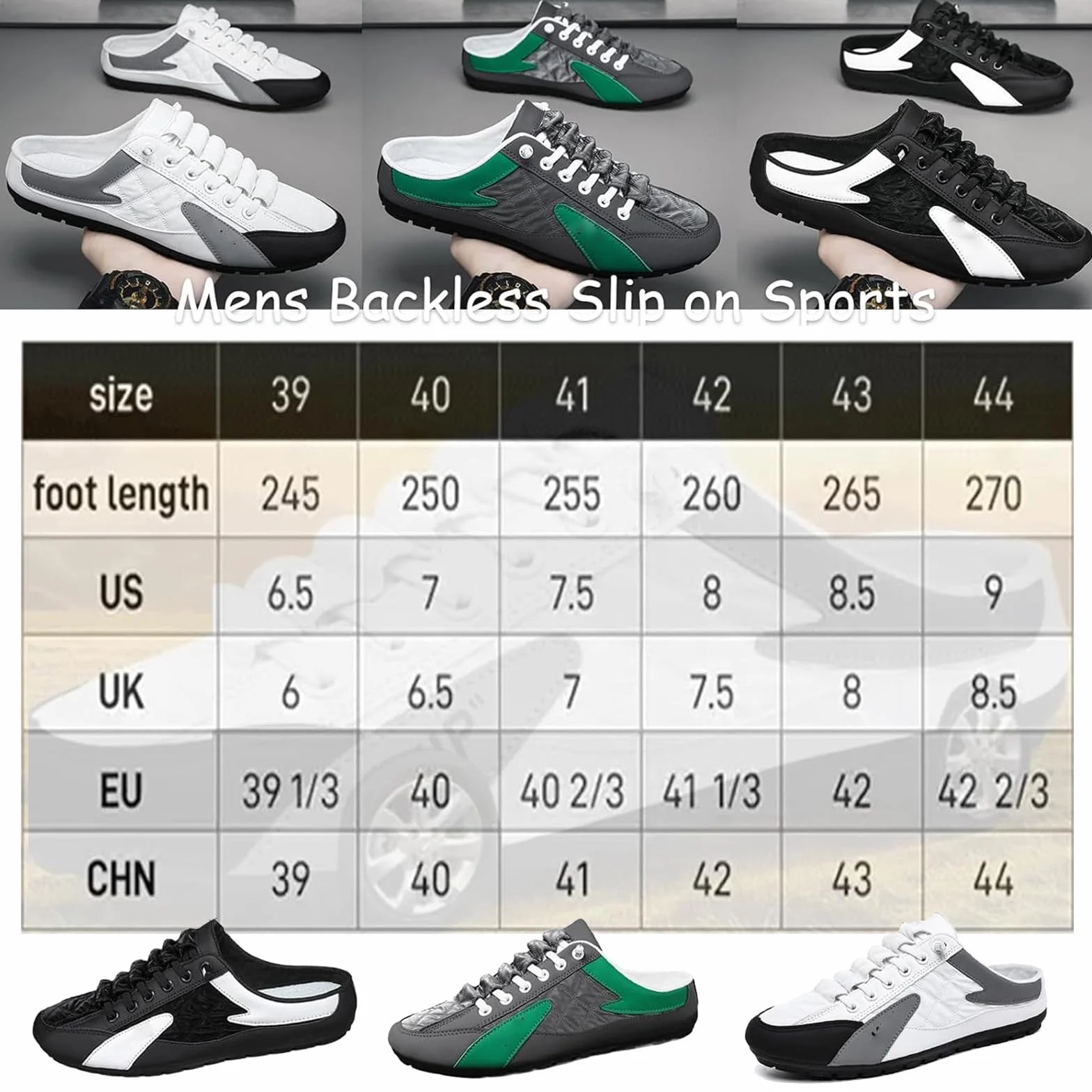 Scarpe da ginnastica da uomo senza schienale da uomo, scarpe sportive da uomo a metà trascinamento, scarpe da ginnastica casual da passeggio per escursioni all'aperto