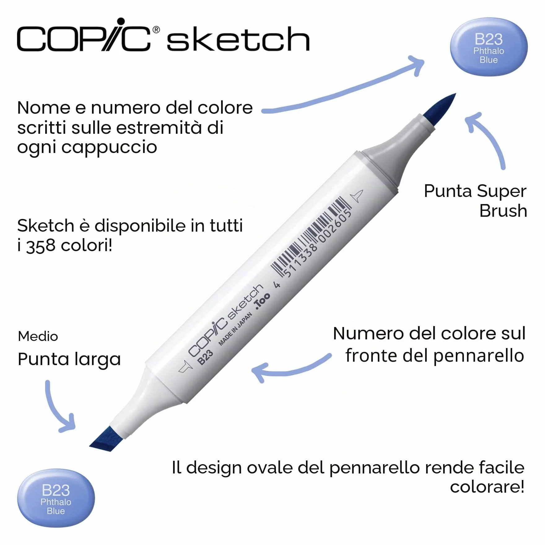 Copic 21075162 Schizzo Set C da 72