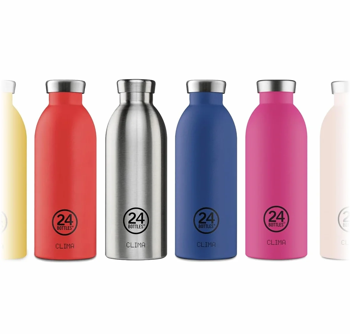 24Bottles Clima Bottle Borraccia Termica 850 ml Acciaio Inox 100% Ermetica 24h Cold 12h Hot Design Italiano Water Bottle Atlantic Bay