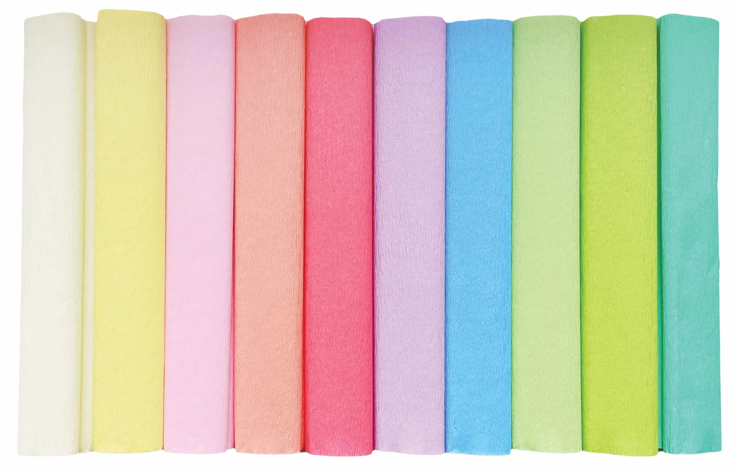 Interdruk Carta Crespa Confezione da 10 Rotoli 25 x 200 cm Colori Pastello