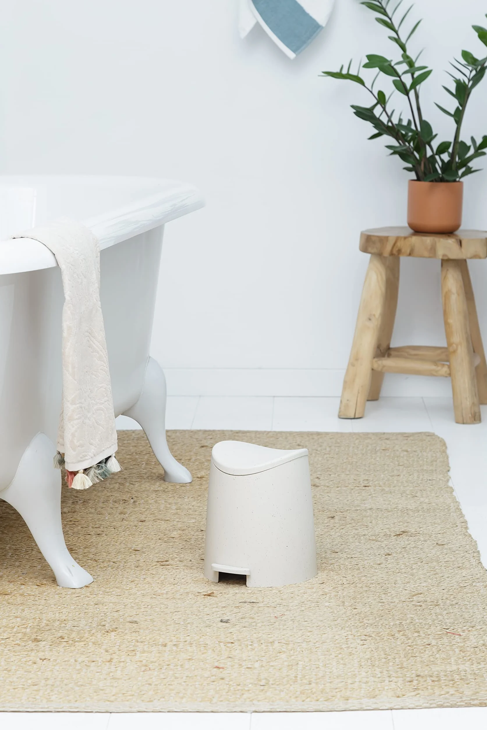 TATAY Cestino Bagno 3L a Pedale 19x21,8x22,1cm Modello Standard Ecohome