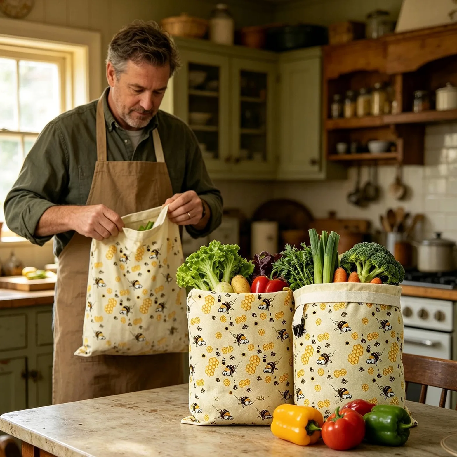 Sacchetti di d' per pane e alimenti, riutilizzabili | Sacchetti per il pane per cucina, congelatore, frigorifero, casa, vacanze