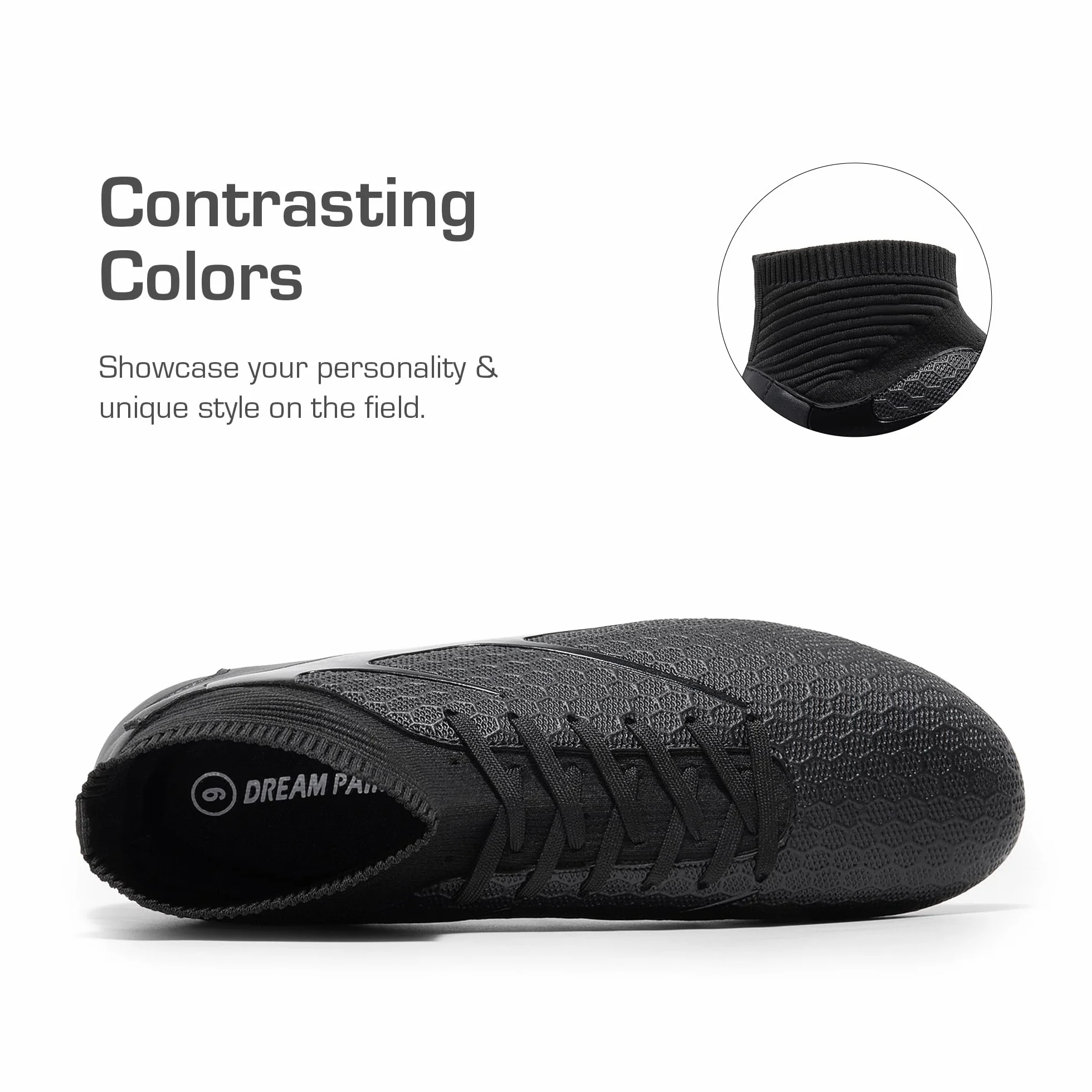 DREAM PAIRS Scarpe da Calcio Professionali Uomo Tacchetti Spikes
