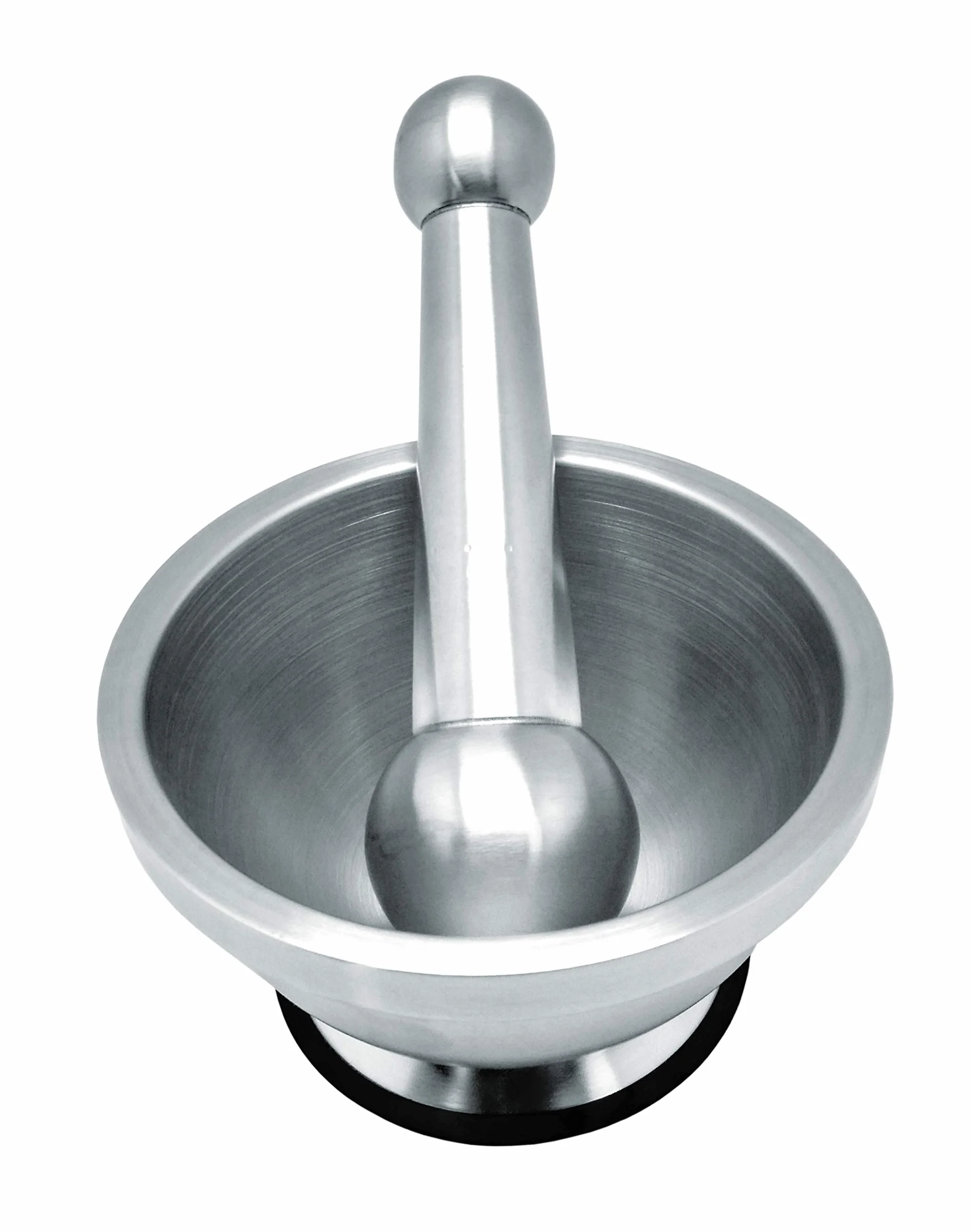 Nerthus FIH 020 mortaio acciaio inox con pestello base antiscivolo per spezie salse cucina