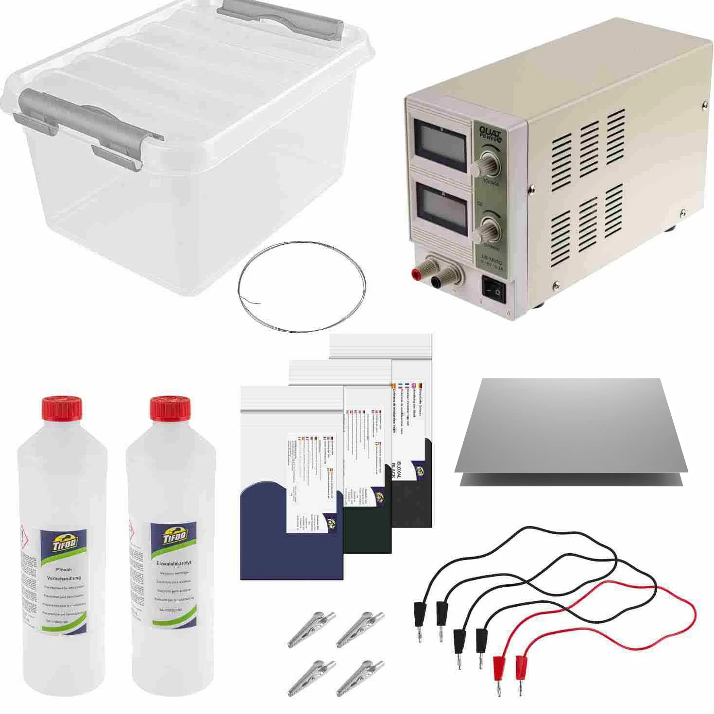 Set di partenza per anodizzazione 3 Ampere - Anodizzare da sé