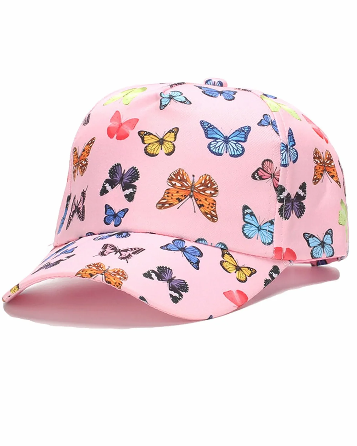 Cappello Baseball Bambino con Visiera Regolabile Protezione UV Rosa