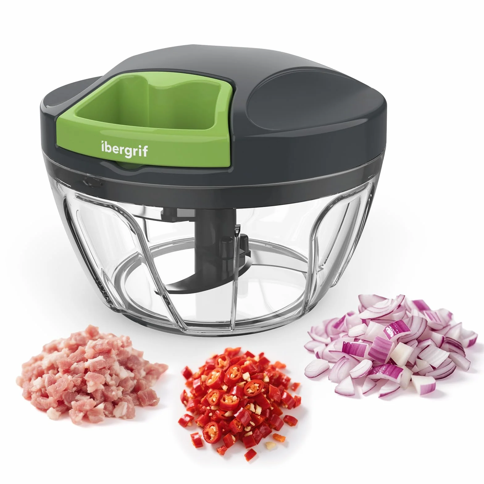 Ibergrif M501 Tritatutto Manuale a Corda Multifunzionale per Verdure Carne Noci