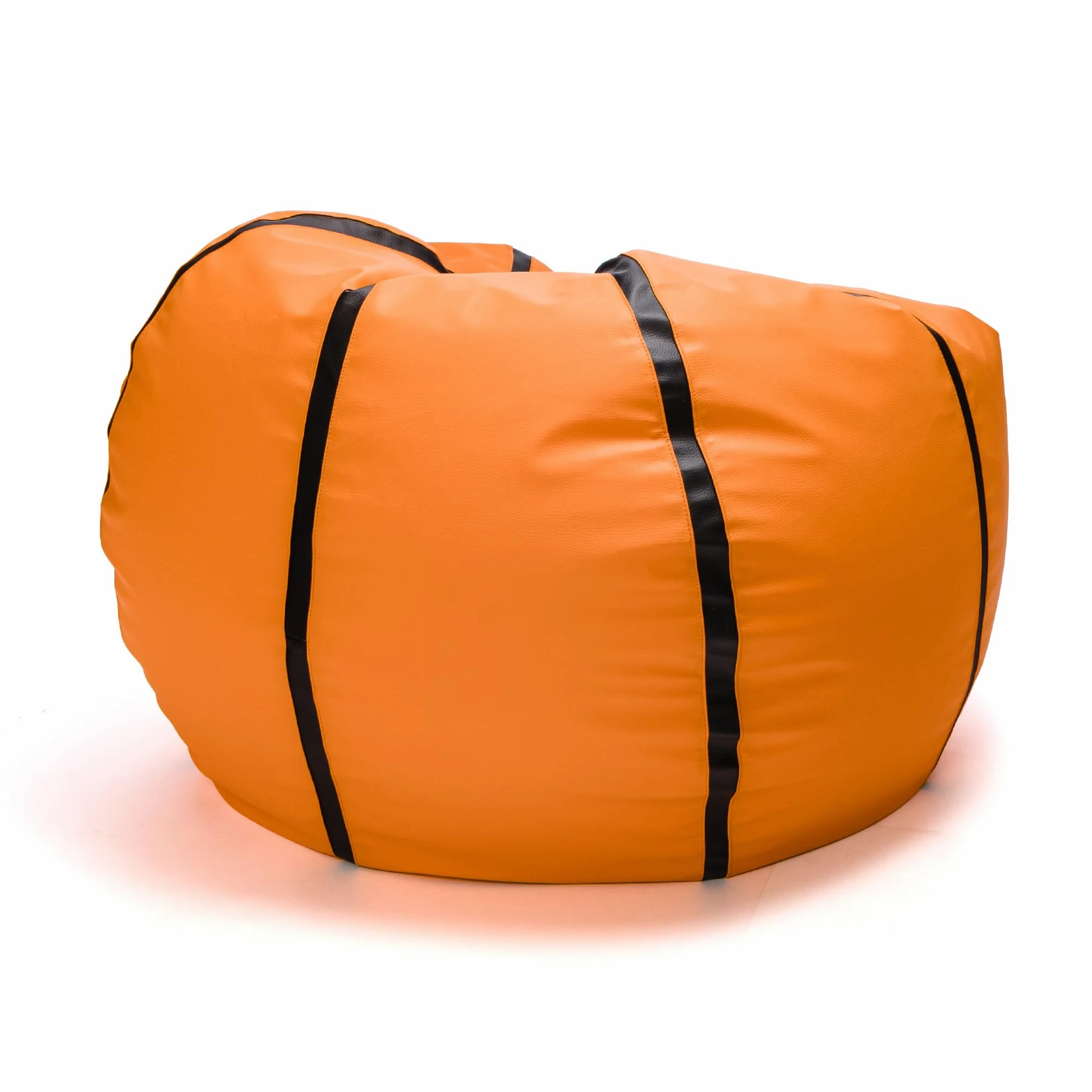 Ecopuf Basketball Pouf XL - da camera in similpelle per il basket - Ideale per gli appassionati di pallacanestro, i bambini - 100x55cm, Arancione: Pallacanestro