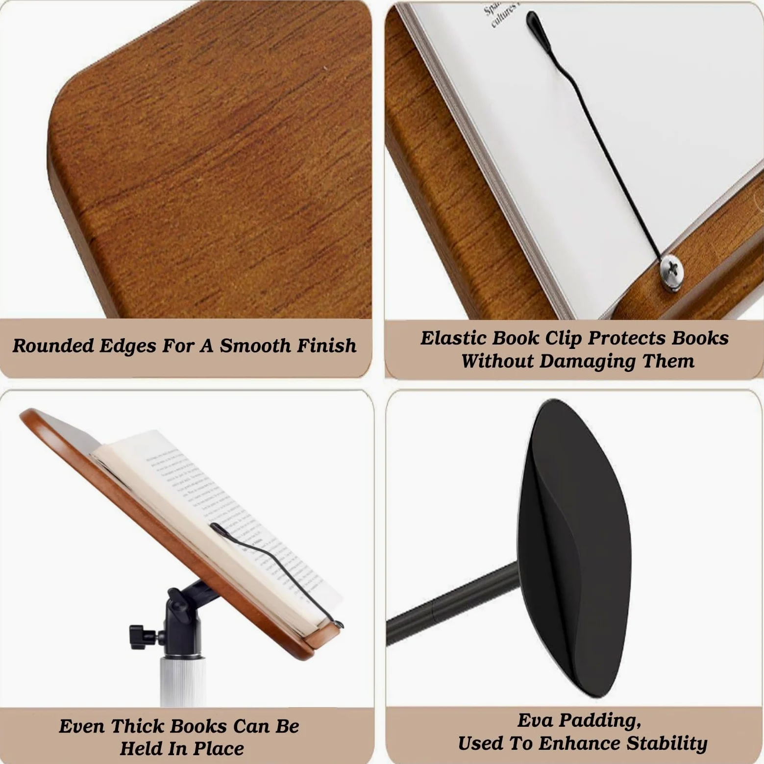 Supporto da lettura regolabile con elastico PaTablet supporto per & spartiti altezza 50130CMPerfetto per uso domestico e ufficio