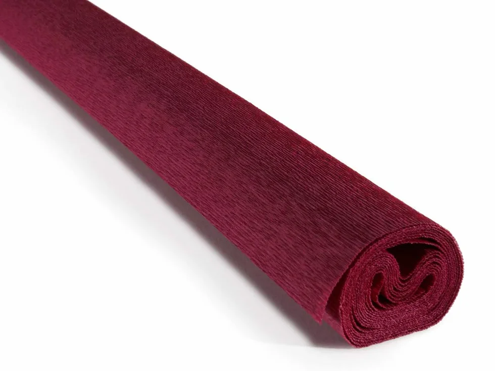 FloristryWarehouse Rotolo carta crespa 90g 50x150cm rosso bordeaux